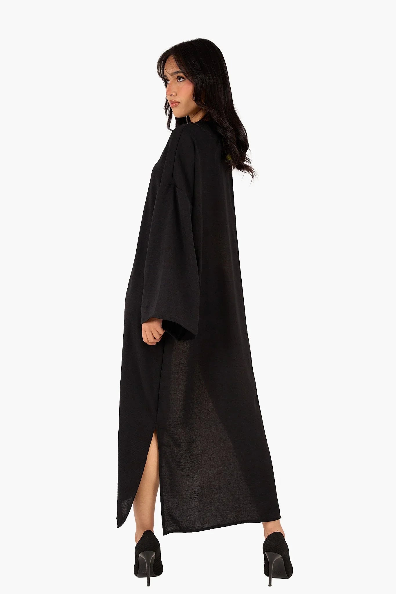 Dual Tone V - Neck Dress - Clue - Babazzaro