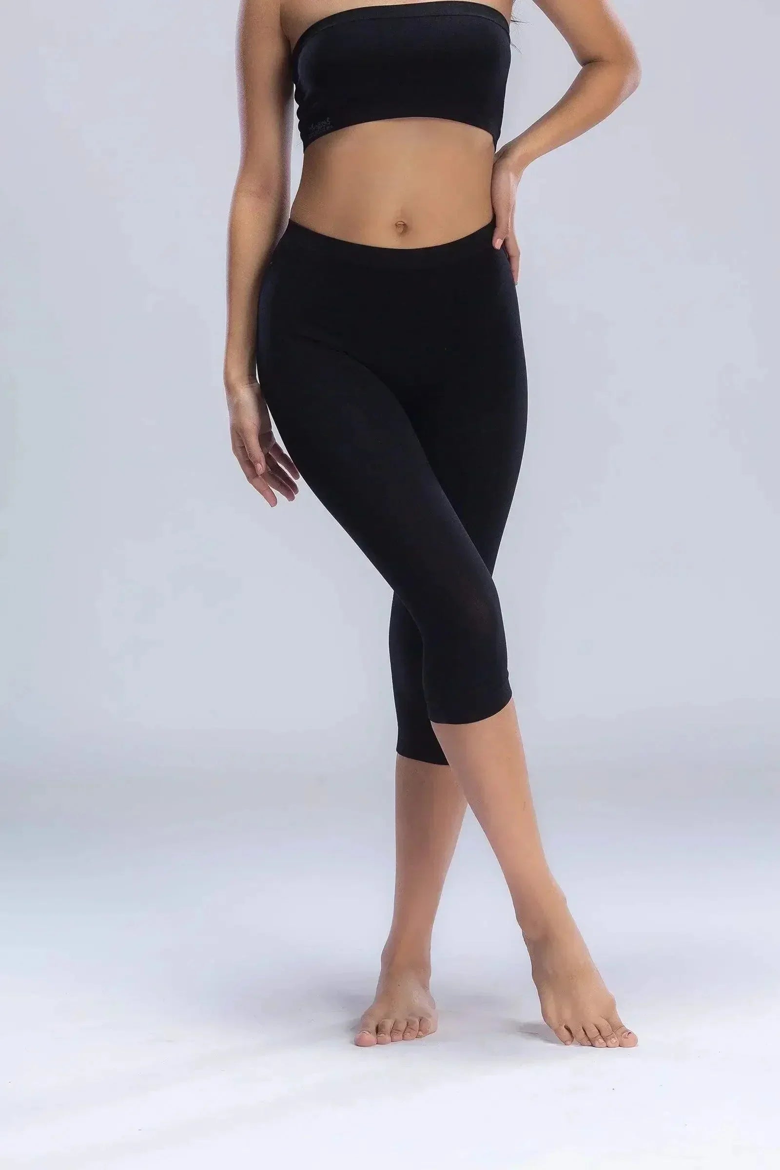 Carina - Elastic Waist Pantacourt Legging 10