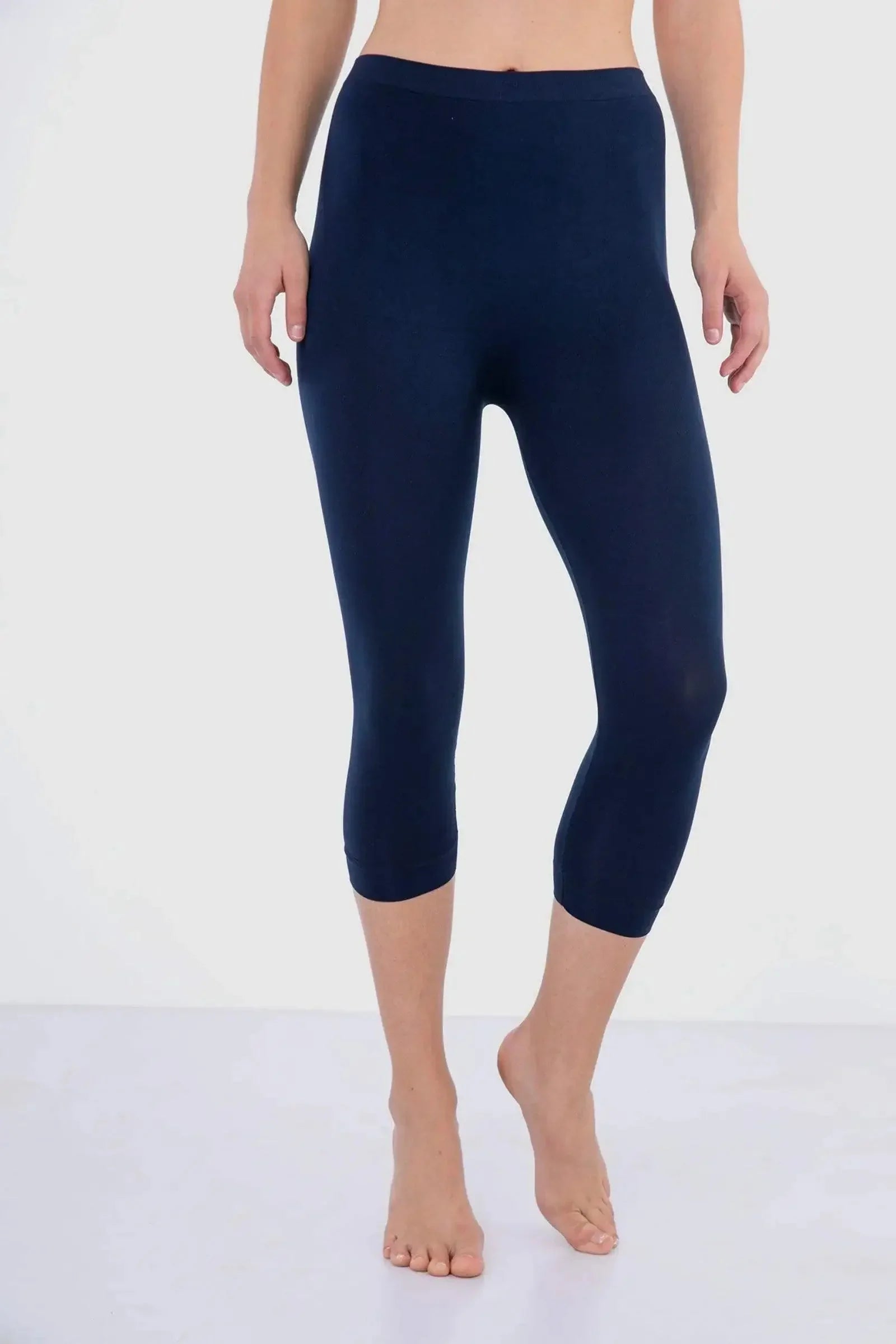 Carina - Elastic Waist Pantacourt Legging 5