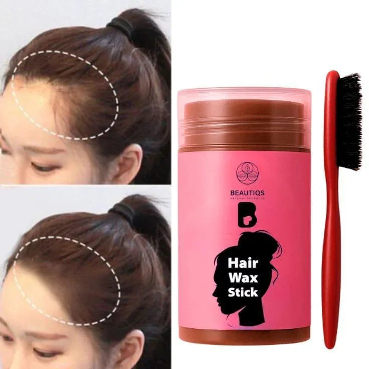 Beautiqs - Brown Hair Stick with baby hair brush 2