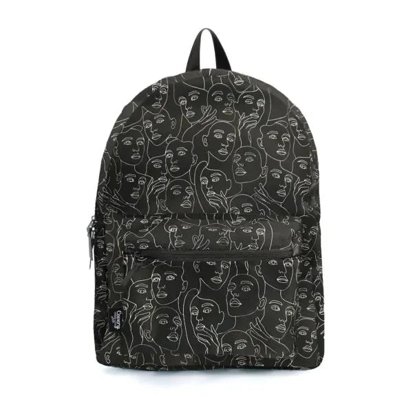 Covery - Facless Black Backpack 1
