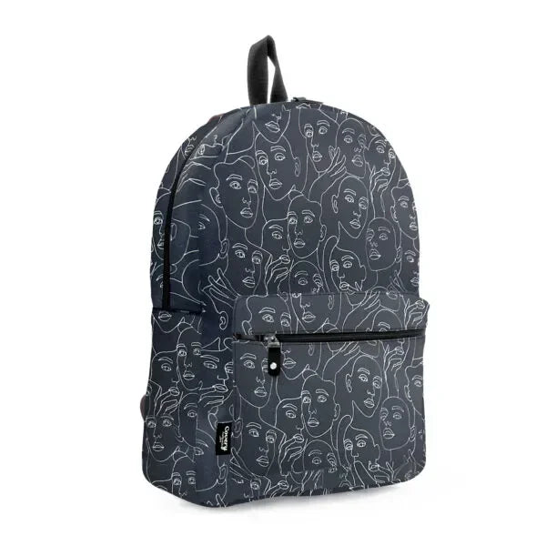 Facless Black Backpack - Covery - Babazzaro