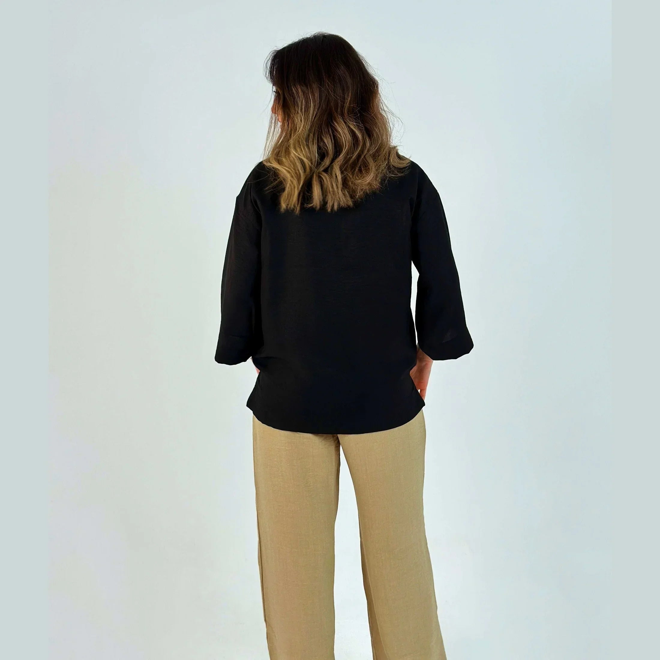 Linen Blouse - Fade Out Designs - Babazzaro