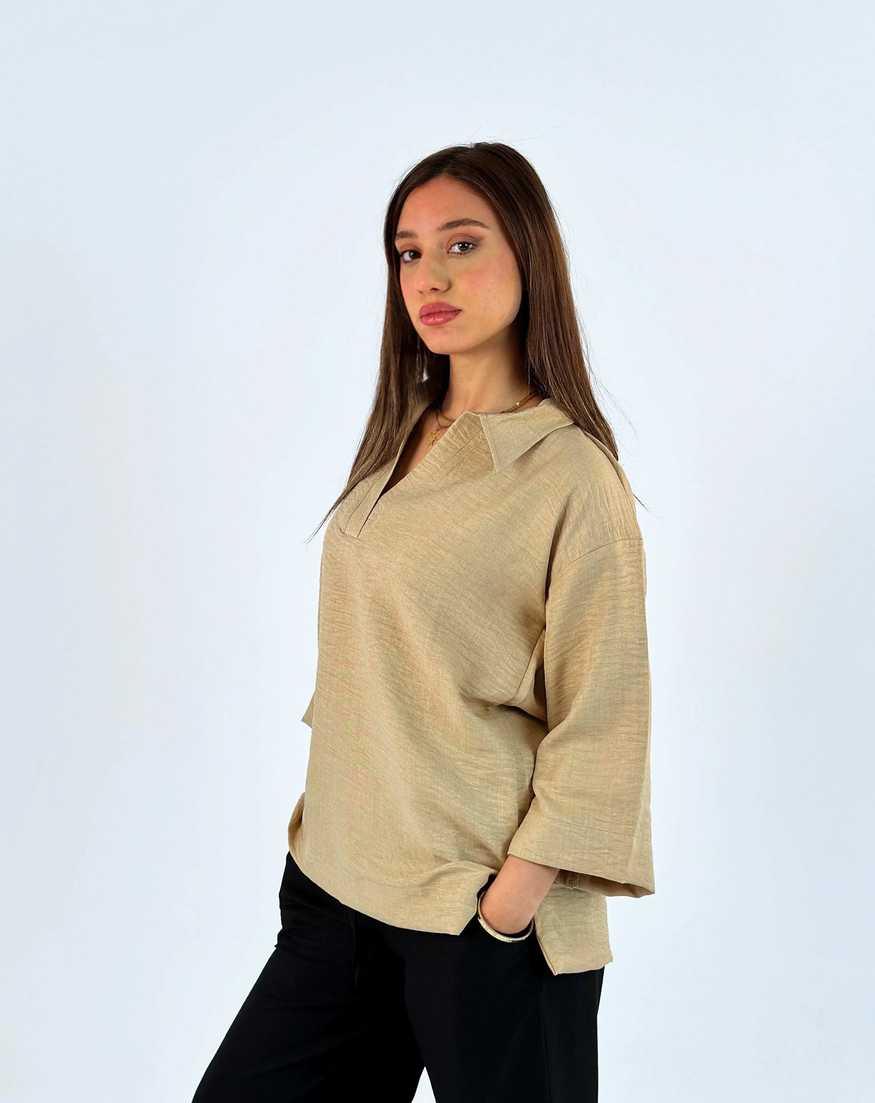 Linen Blouse - Fade Out Designs - Babazzaro