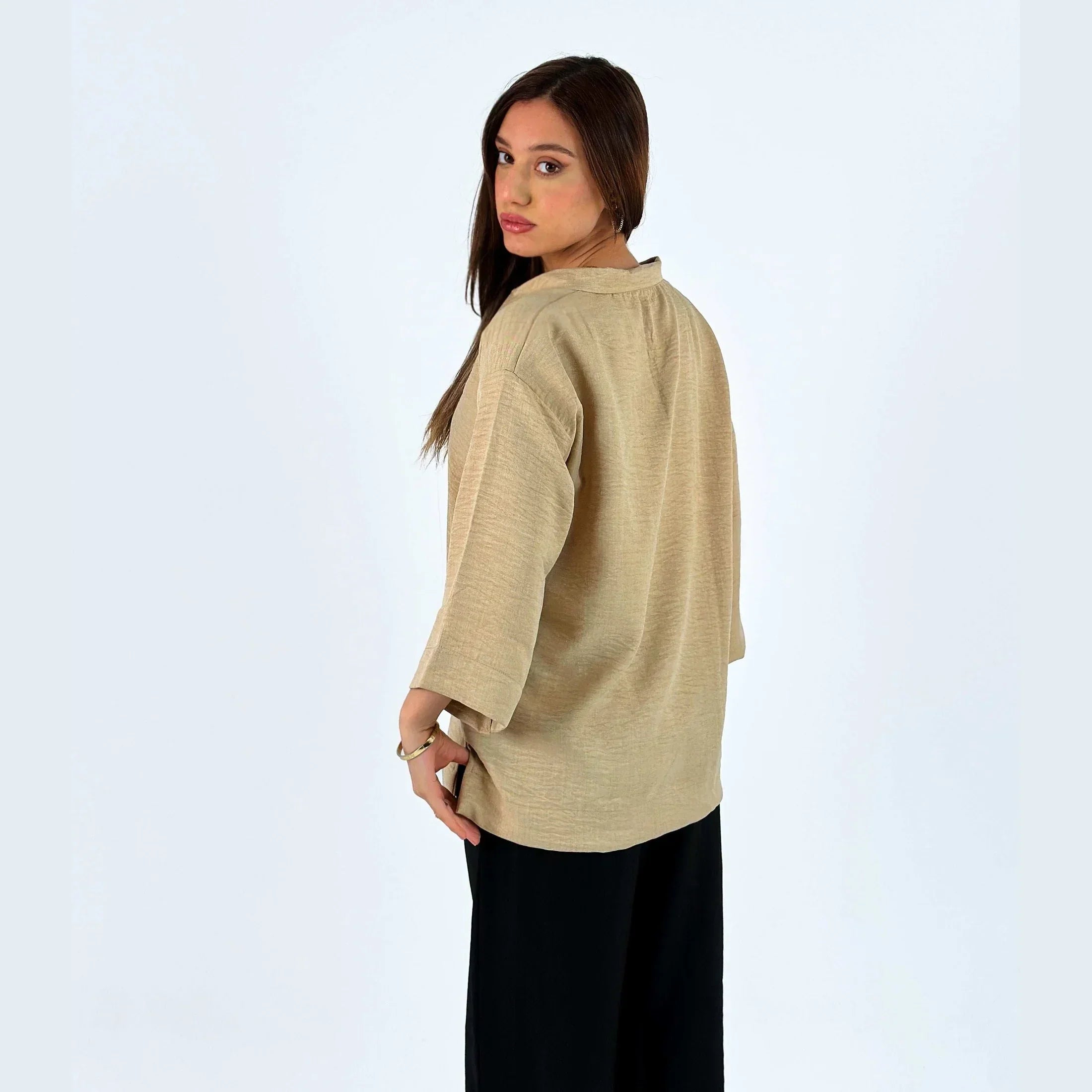 Linen Blouse - Fade Out Designs - Babazzaro