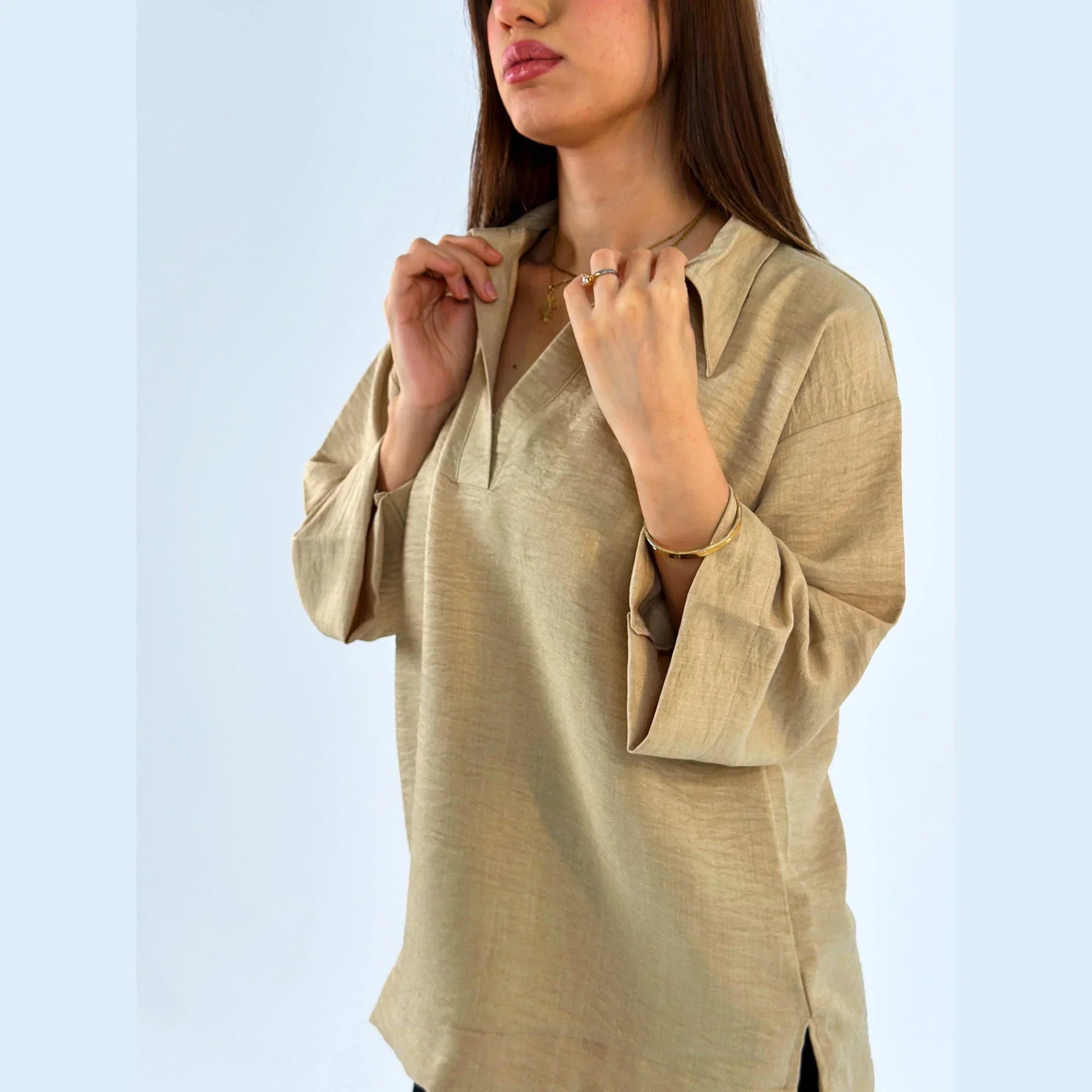 Linen Blouse - Fade Out Designs - Babazzaro