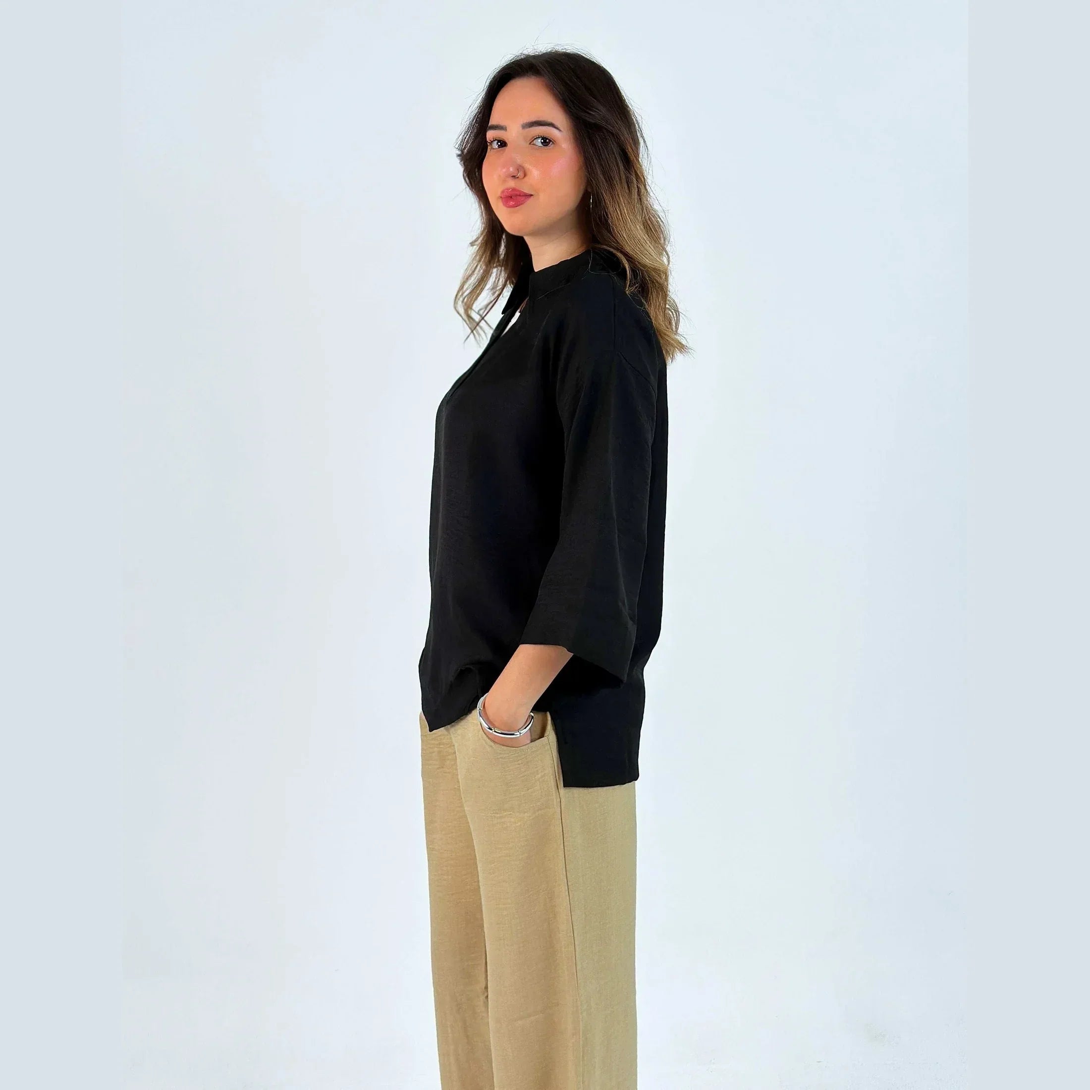 Linen Blouse - Fade Out Designs - Babazzaro