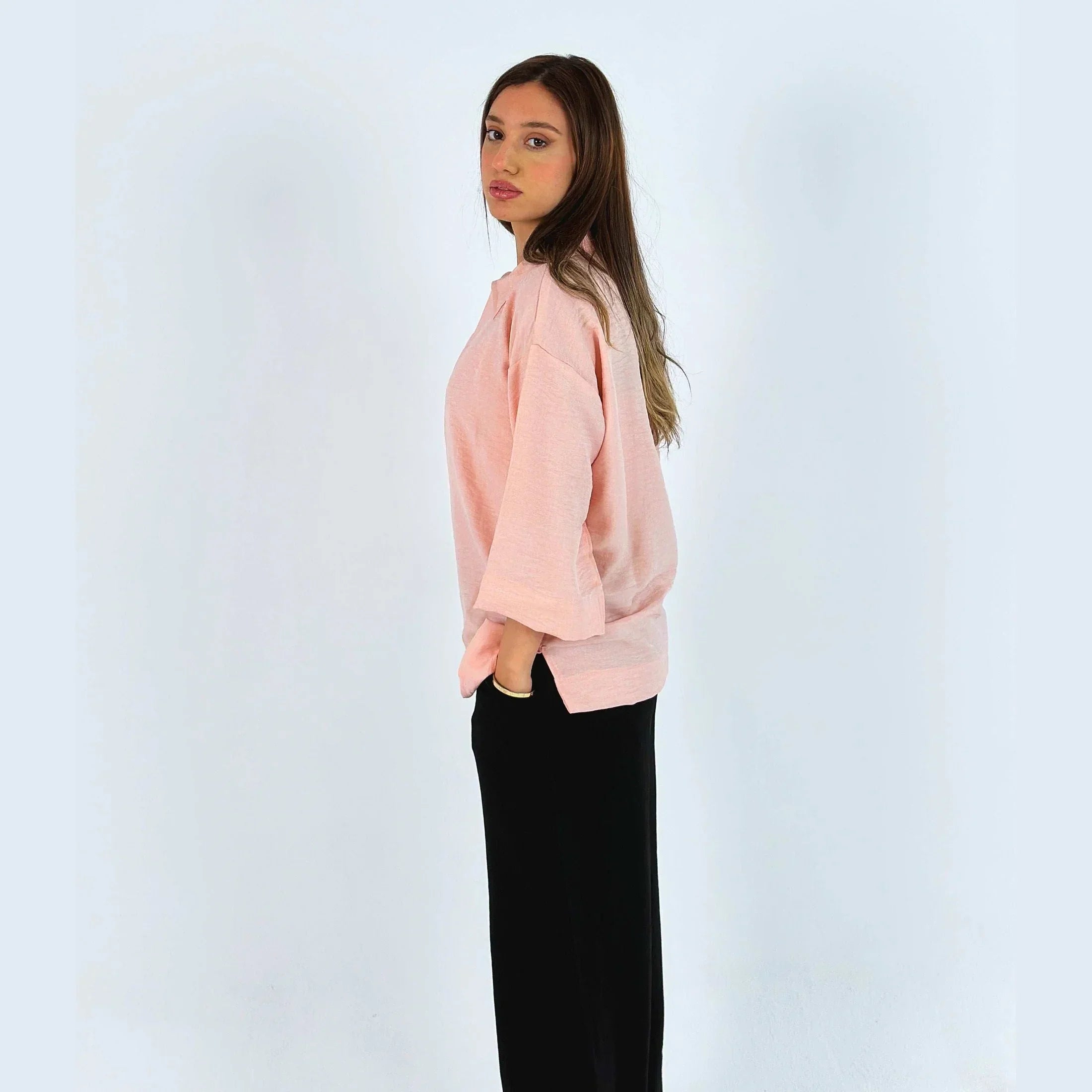 Linen Blouse - Fade Out Designs - Babazzaro