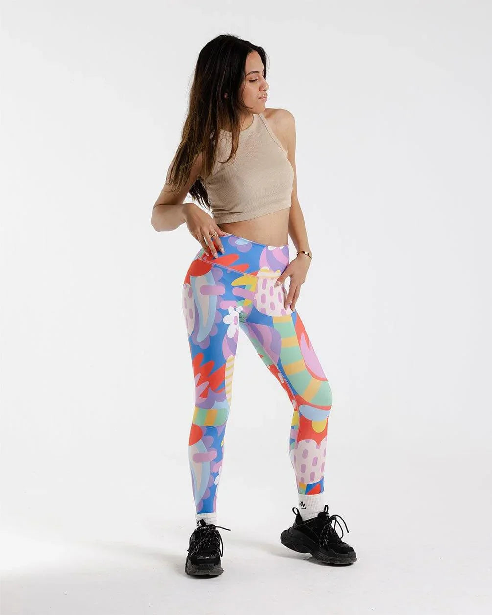 In your shoe - Flowery Leggings 1