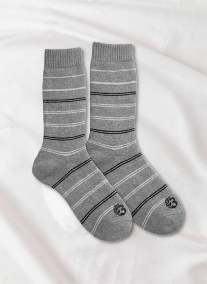 3 Feathers - Men Classic Long Cotton Socks Half Terry Cushion 3