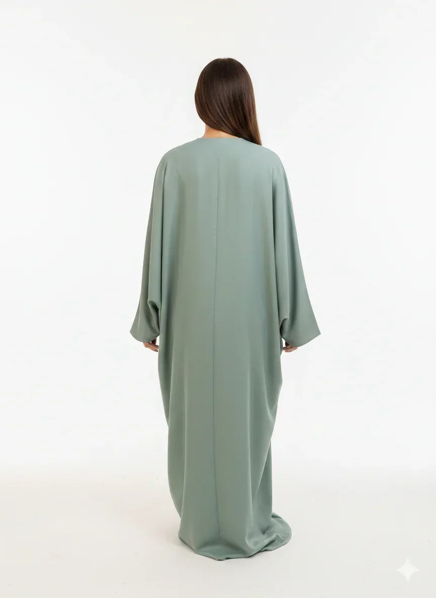 Grey Kaftan with Crescent & Star Strass - Urbantique - Babazzaro