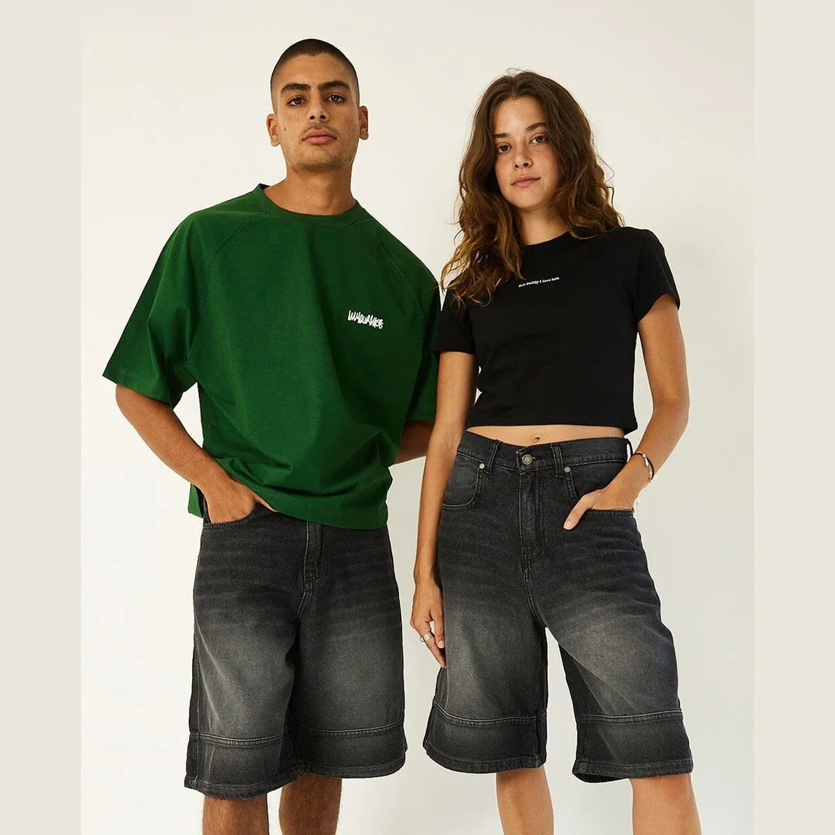 In your shoe - Grey Washed Jorts 1