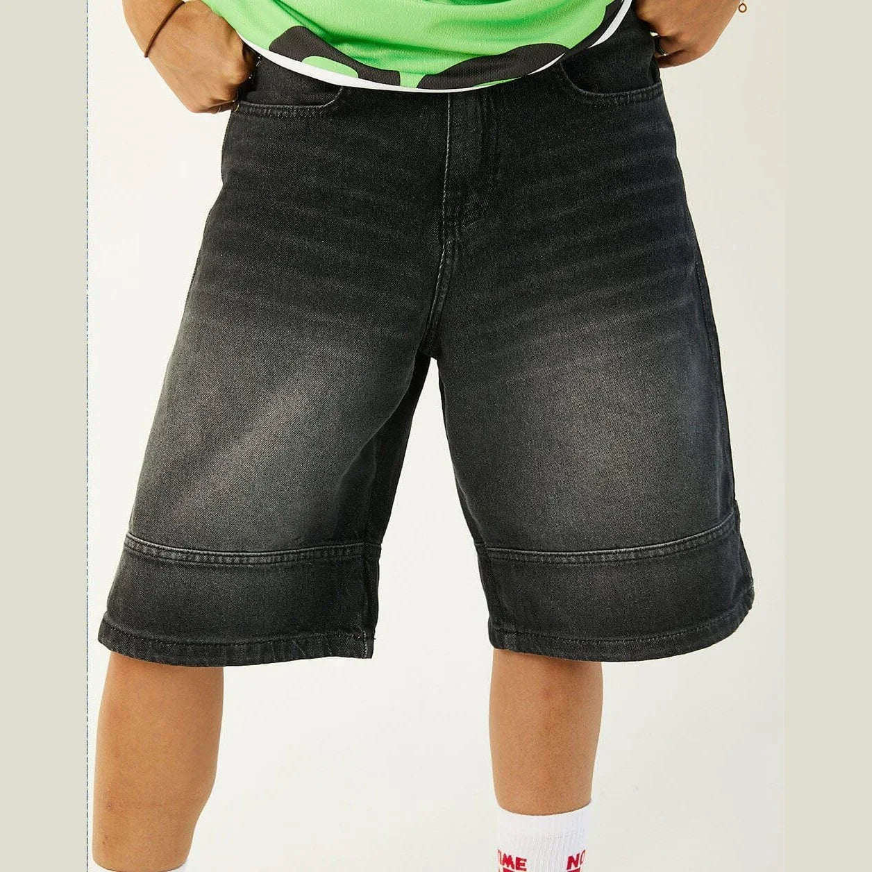Grey Washed Jorts - In your shoe - Babazzaro