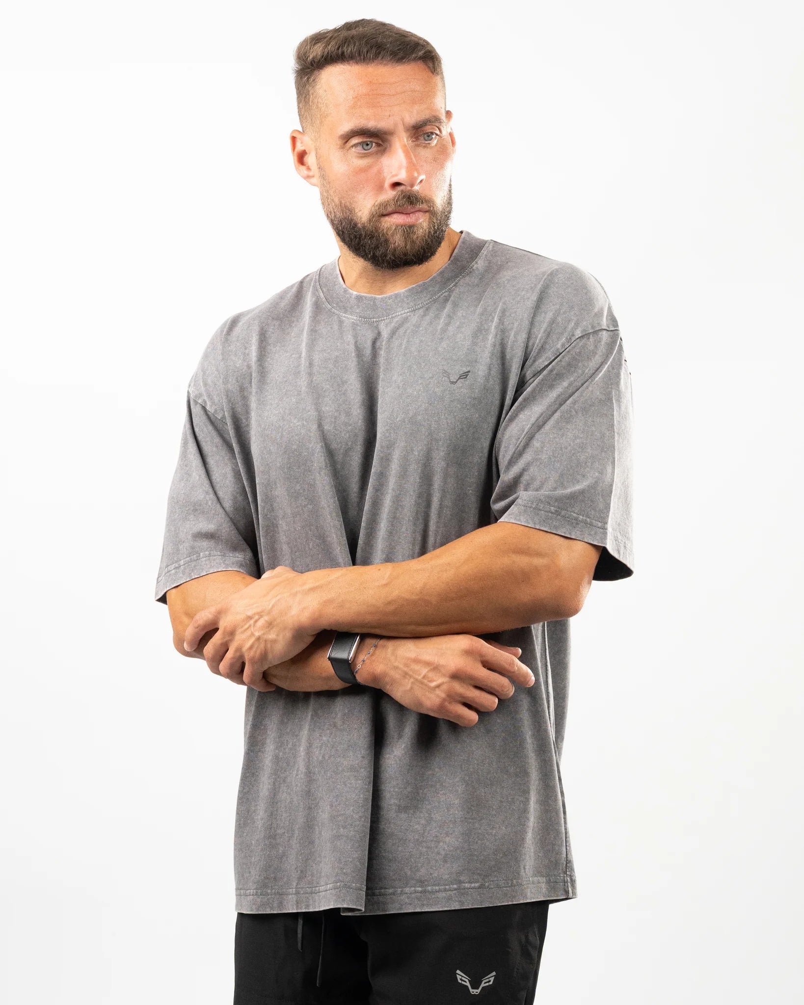 Grey Wolf Design Oversized T-Shirt Men - Bfeerce - Babazzaro