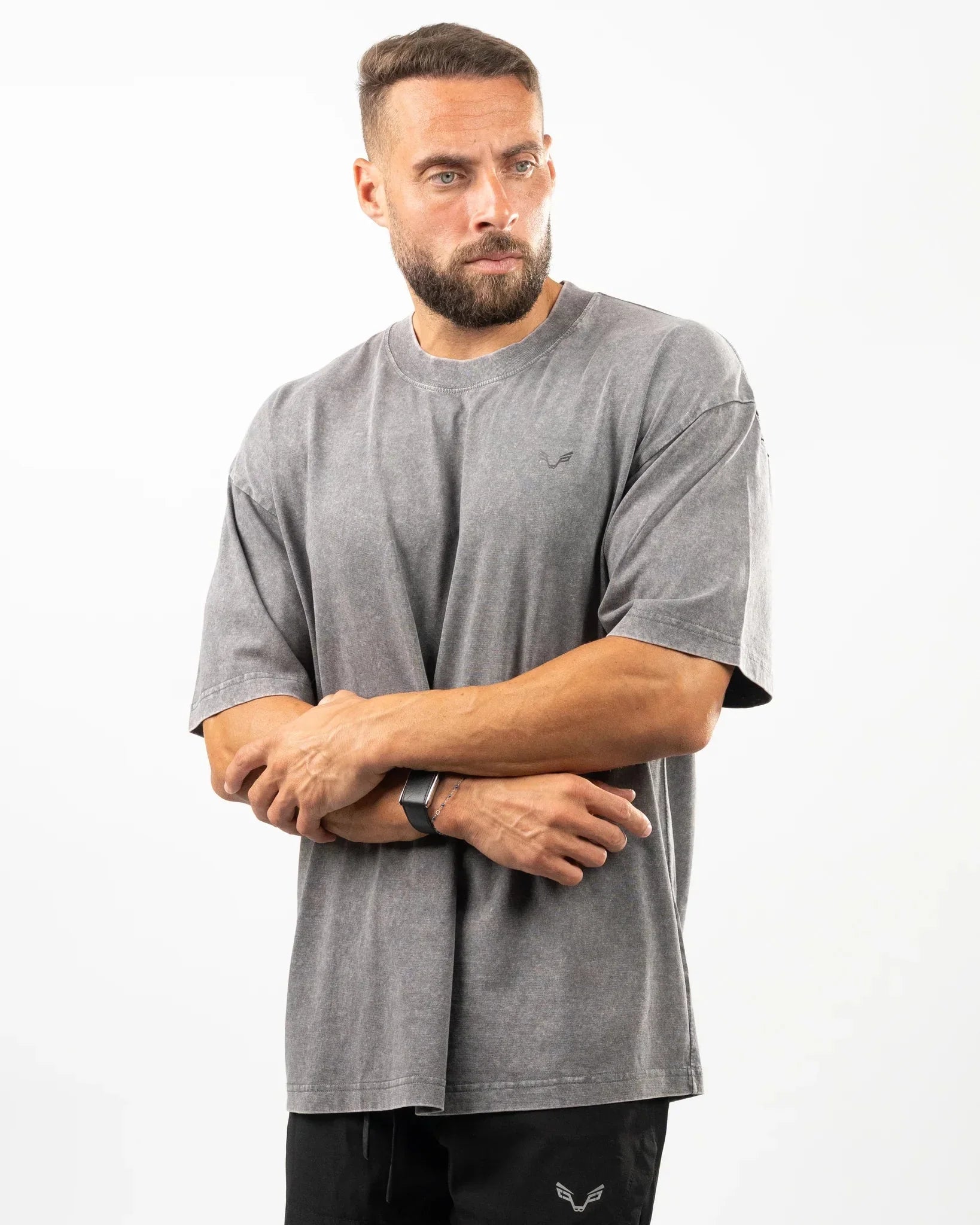 Grey Wolf Design Oversized T-Shirt Men - Bfeerce - Babazzaro