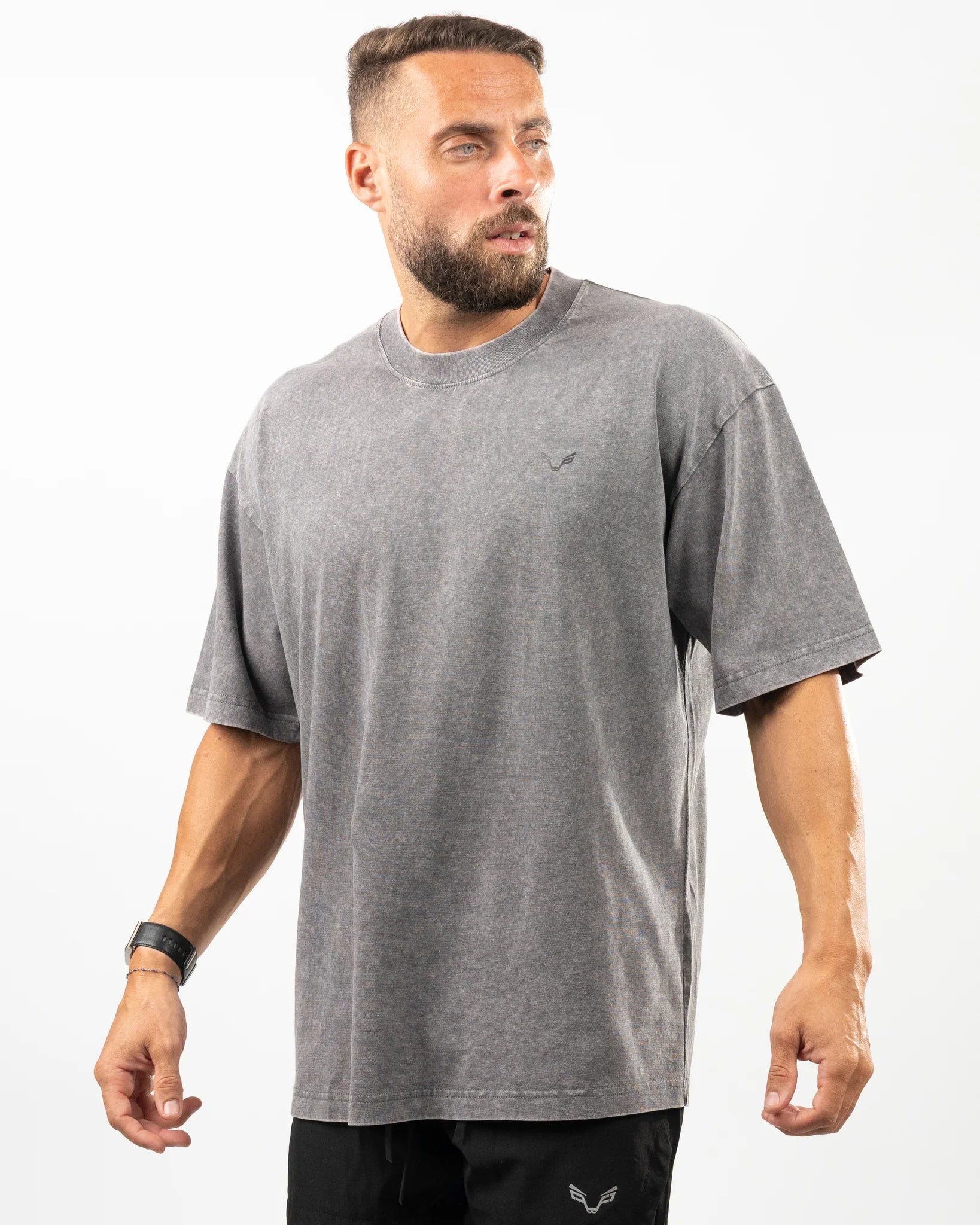 Grey Wolf Design Oversized T-Shirt Men - Bfeerce - Babazzaro
