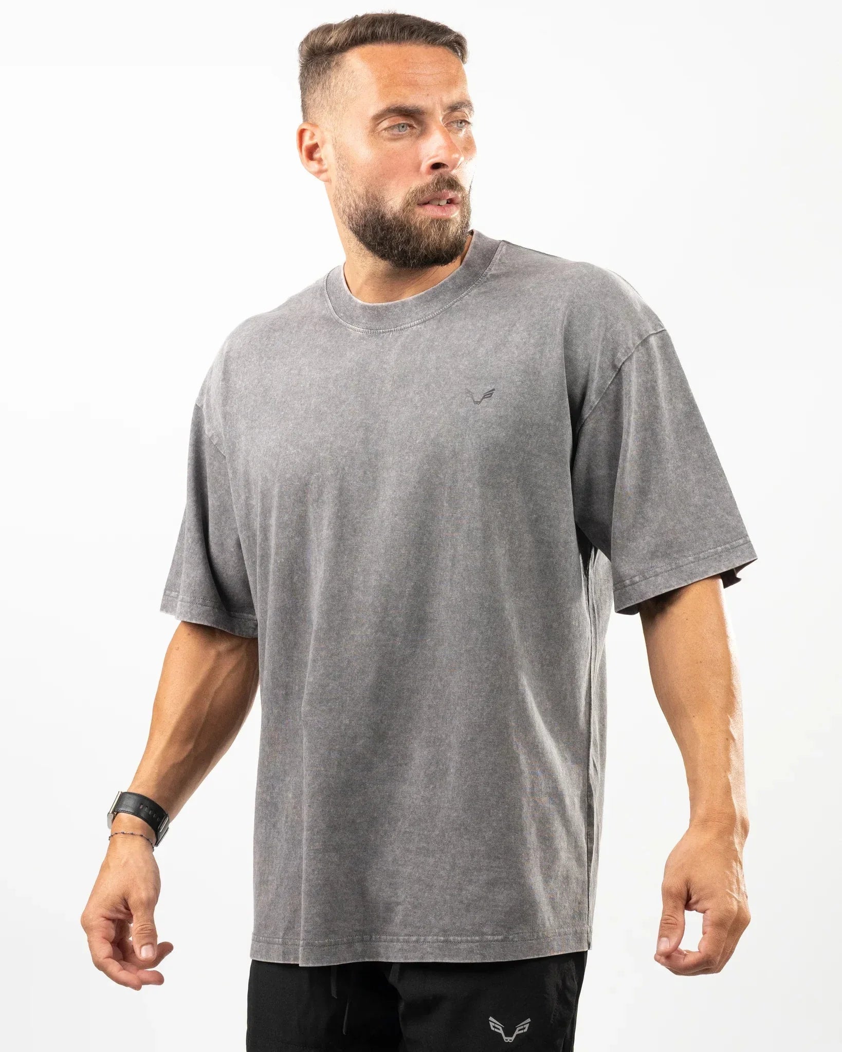 Grey Wolf Design Oversized T-Shirt Men - Bfeerce - Babazzaro