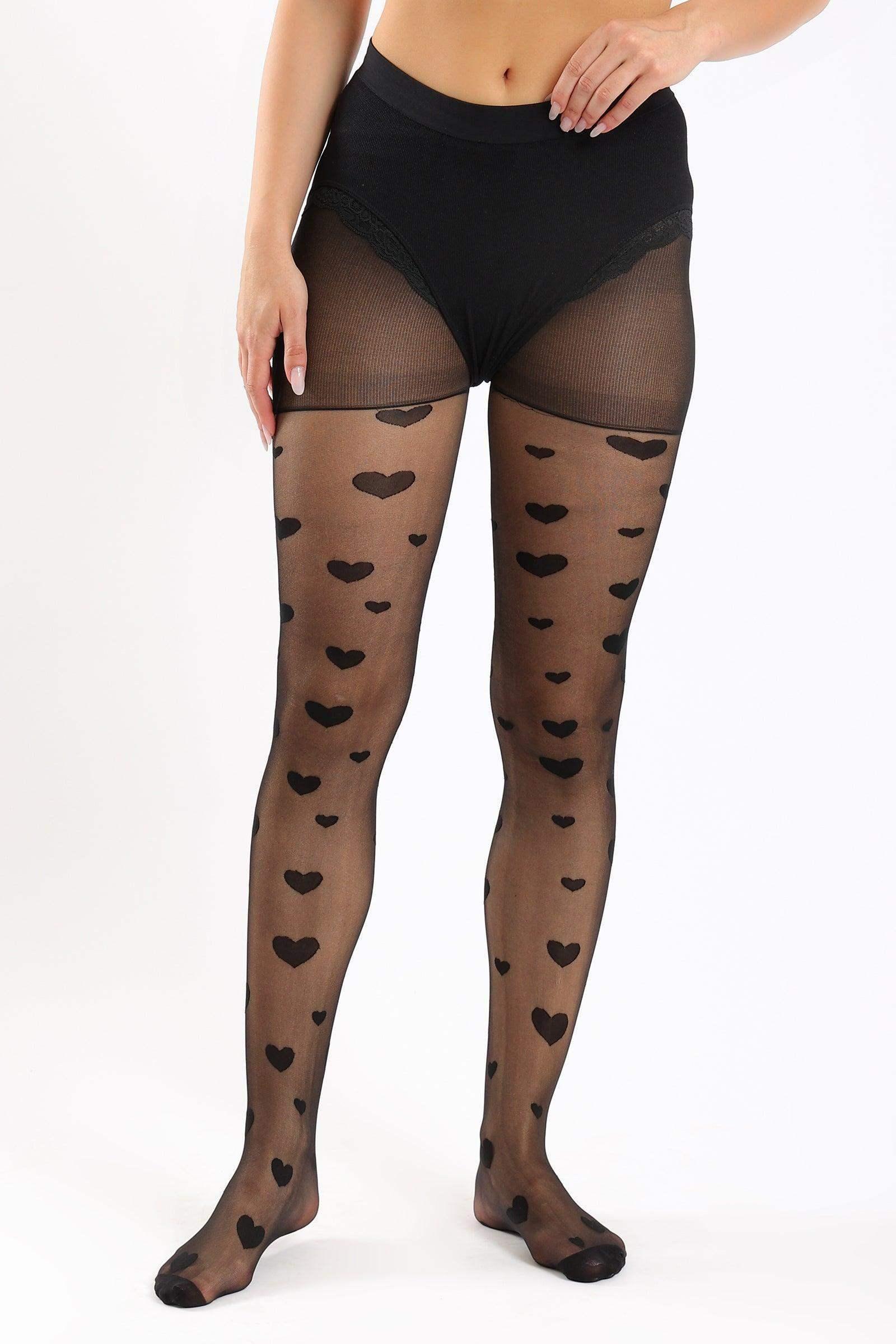 Carina - Heart Shaped Pantyhose 1