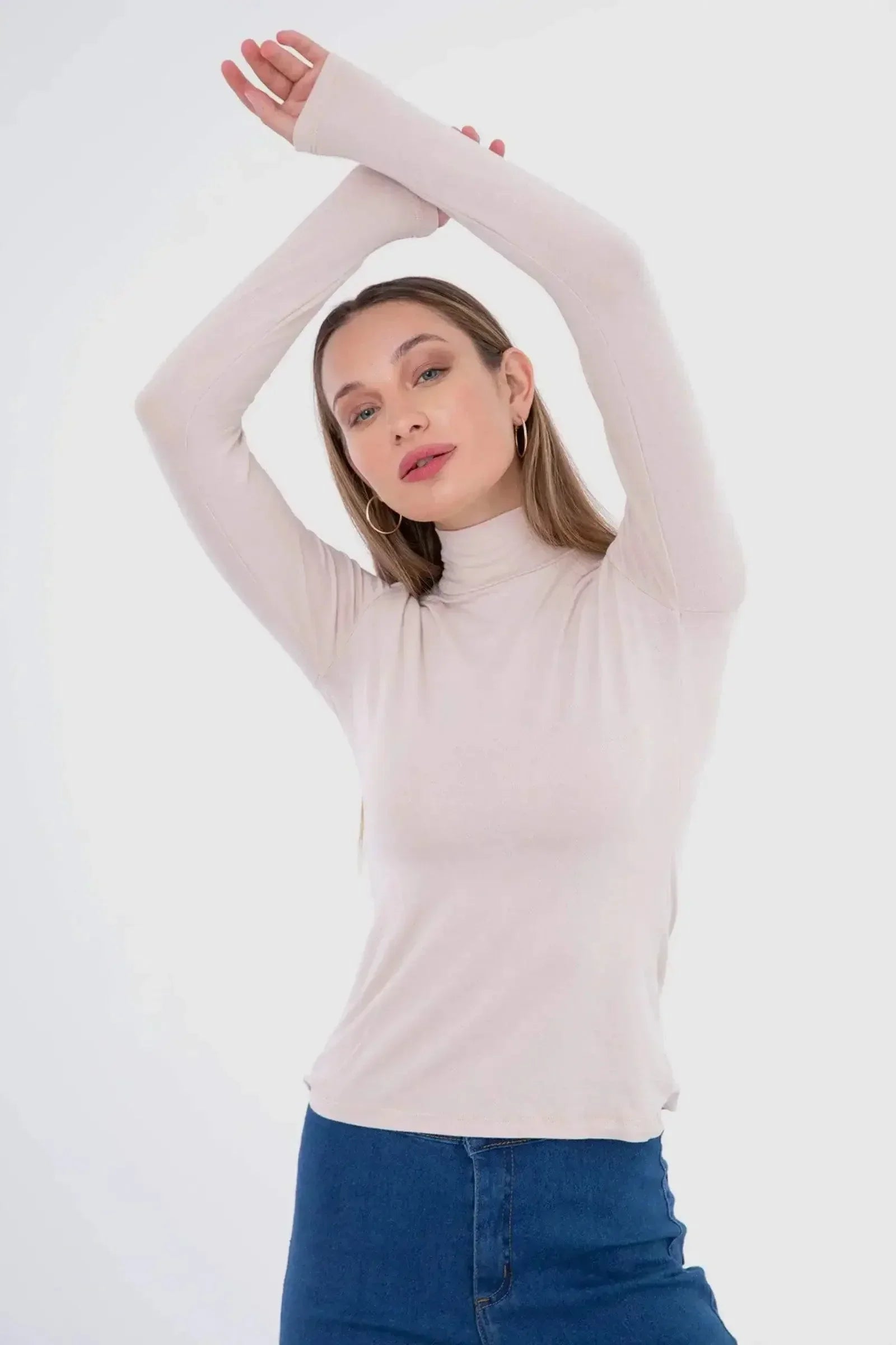 Carina - High Neck Long Sleeve Top 10