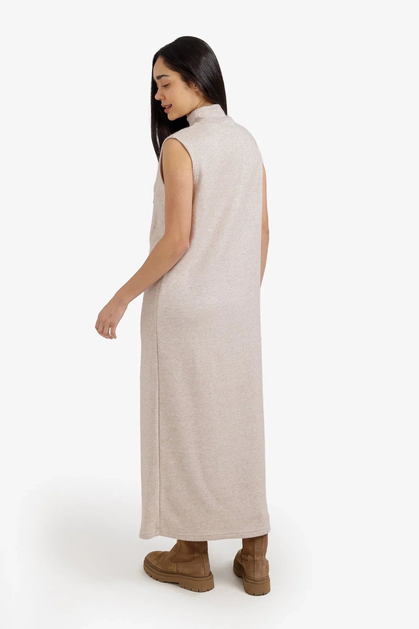 High Neck Midi Dress - Clue - Babazzaro