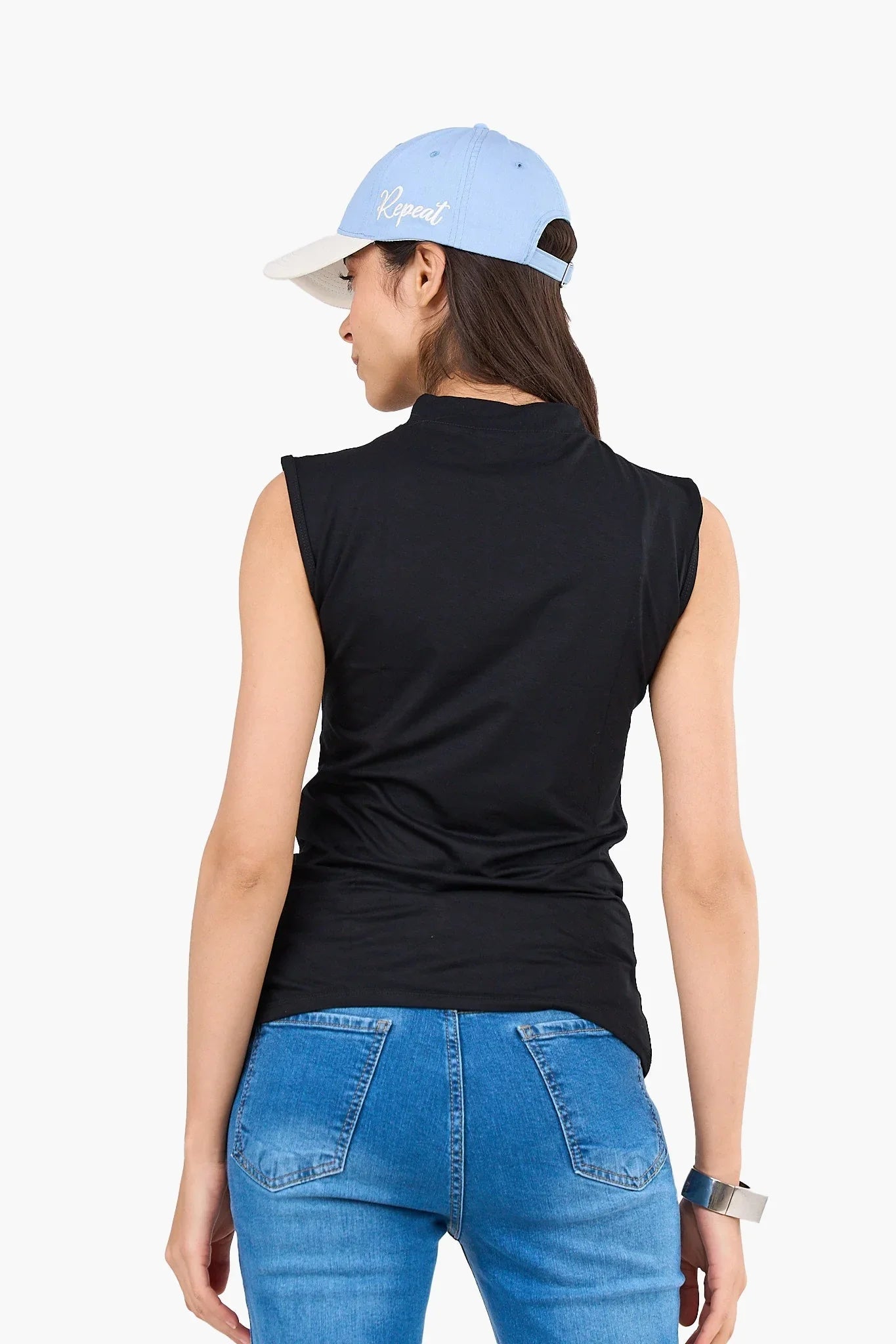 High Neck Sleeveless Top - Clue - Babazzaro