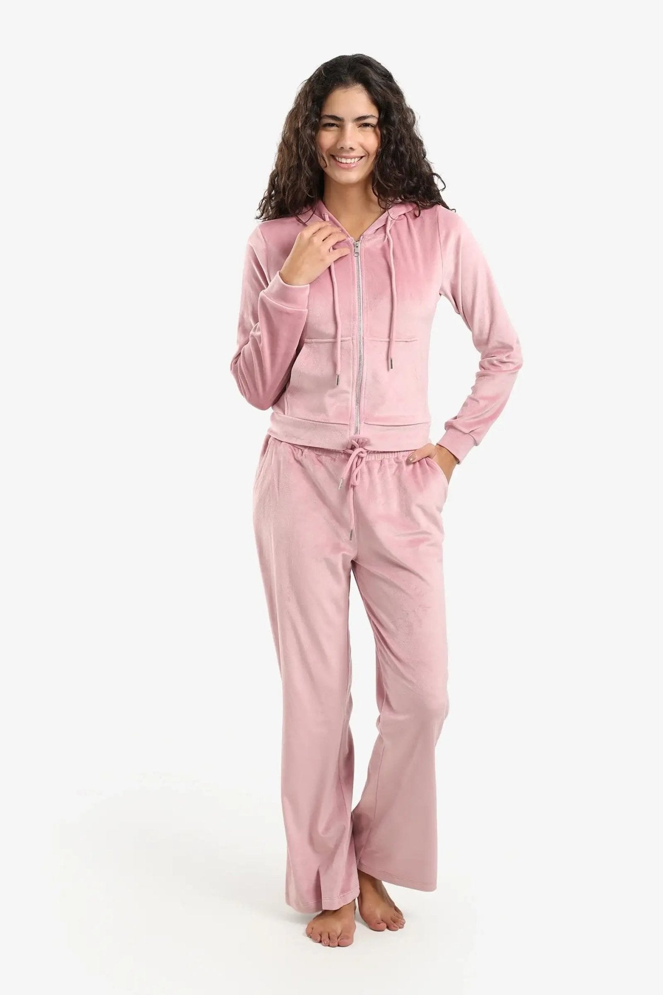 Hooded Neck Pyjama Set - Carina - Babazzaro