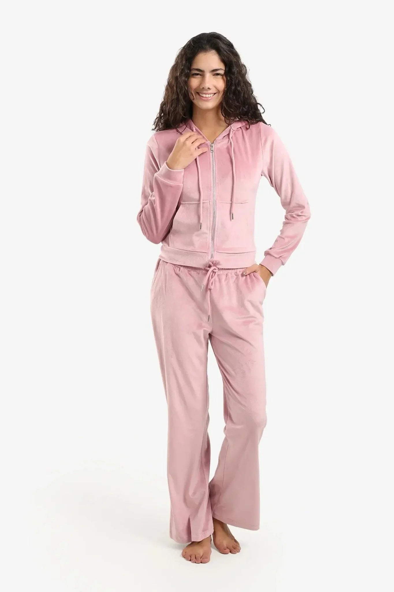 Hooded Neck Pyjama Set - Carina - Babazzaro