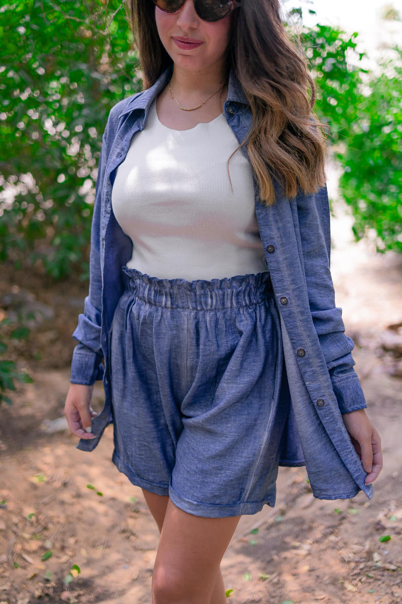 Kanza - Sleek Linen Shorts 5