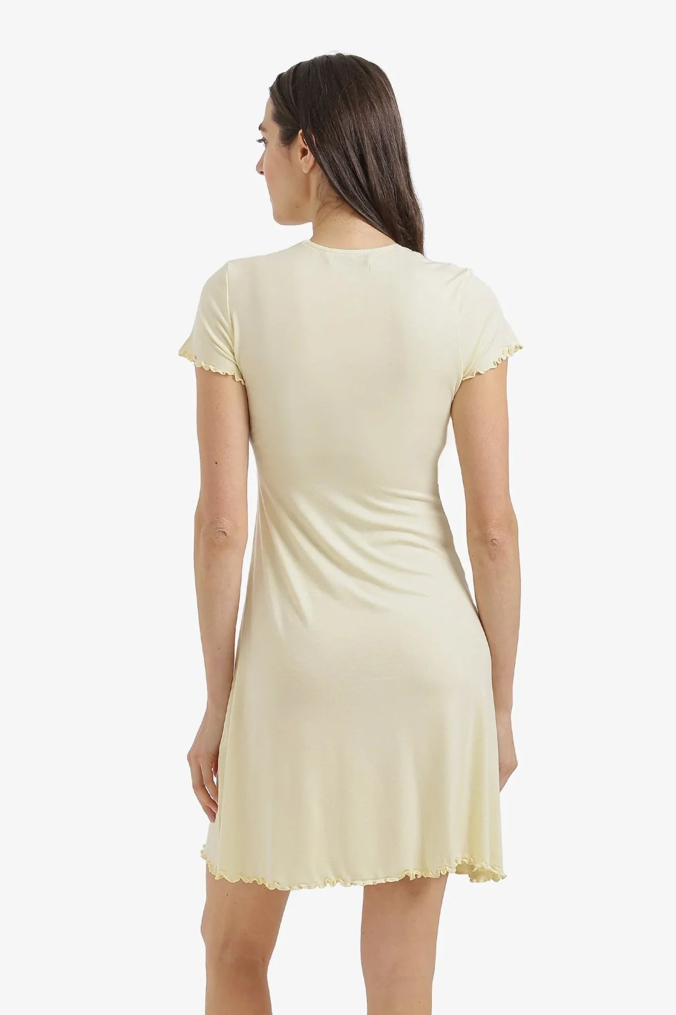 Lace V - Neck Nightgown - Carina - Babazzaro