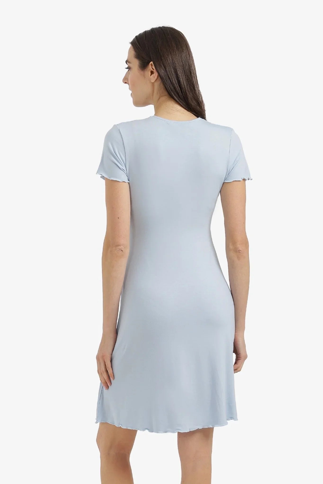Lace V - Neck Nightgown - Carina - Babazzaro