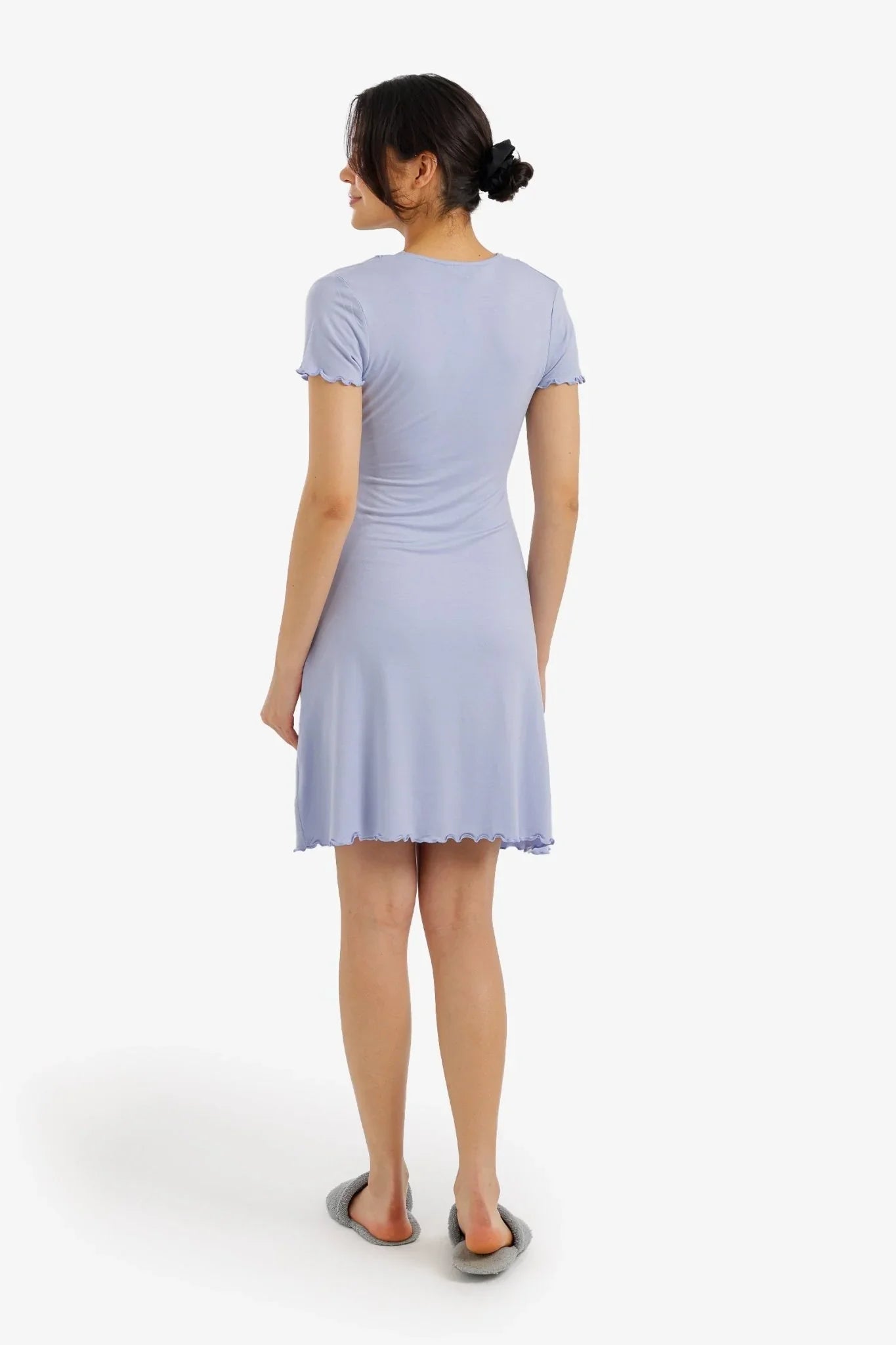 Lace V - Neck Nightgown - Carina - Babazzaro