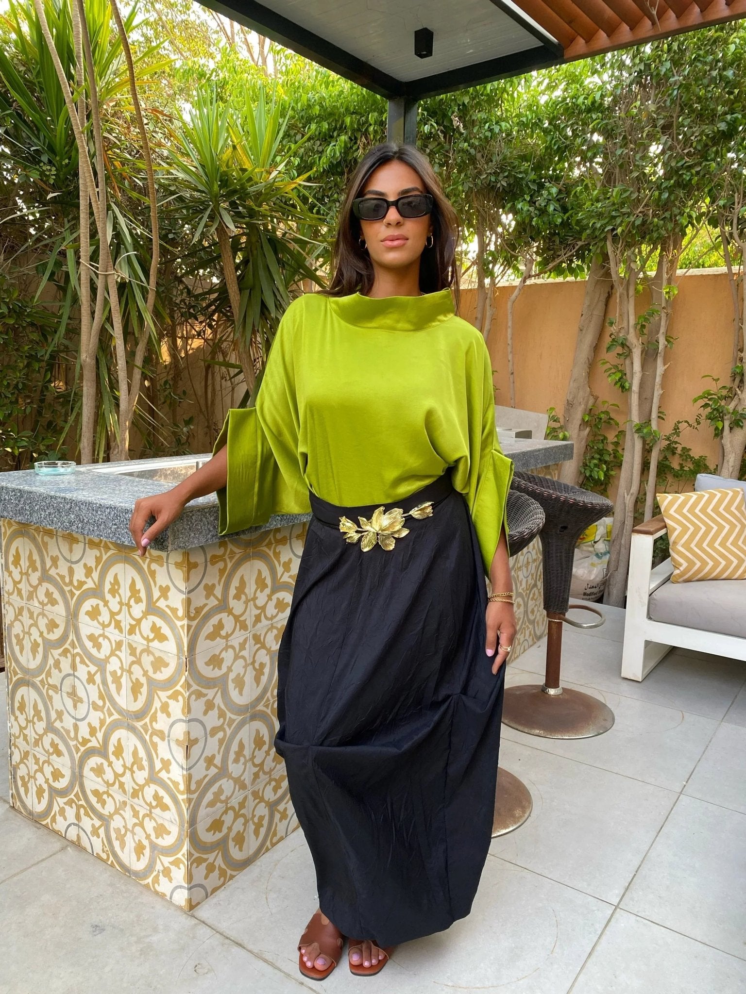 lime green blouse - Dress Code - Babazzaro