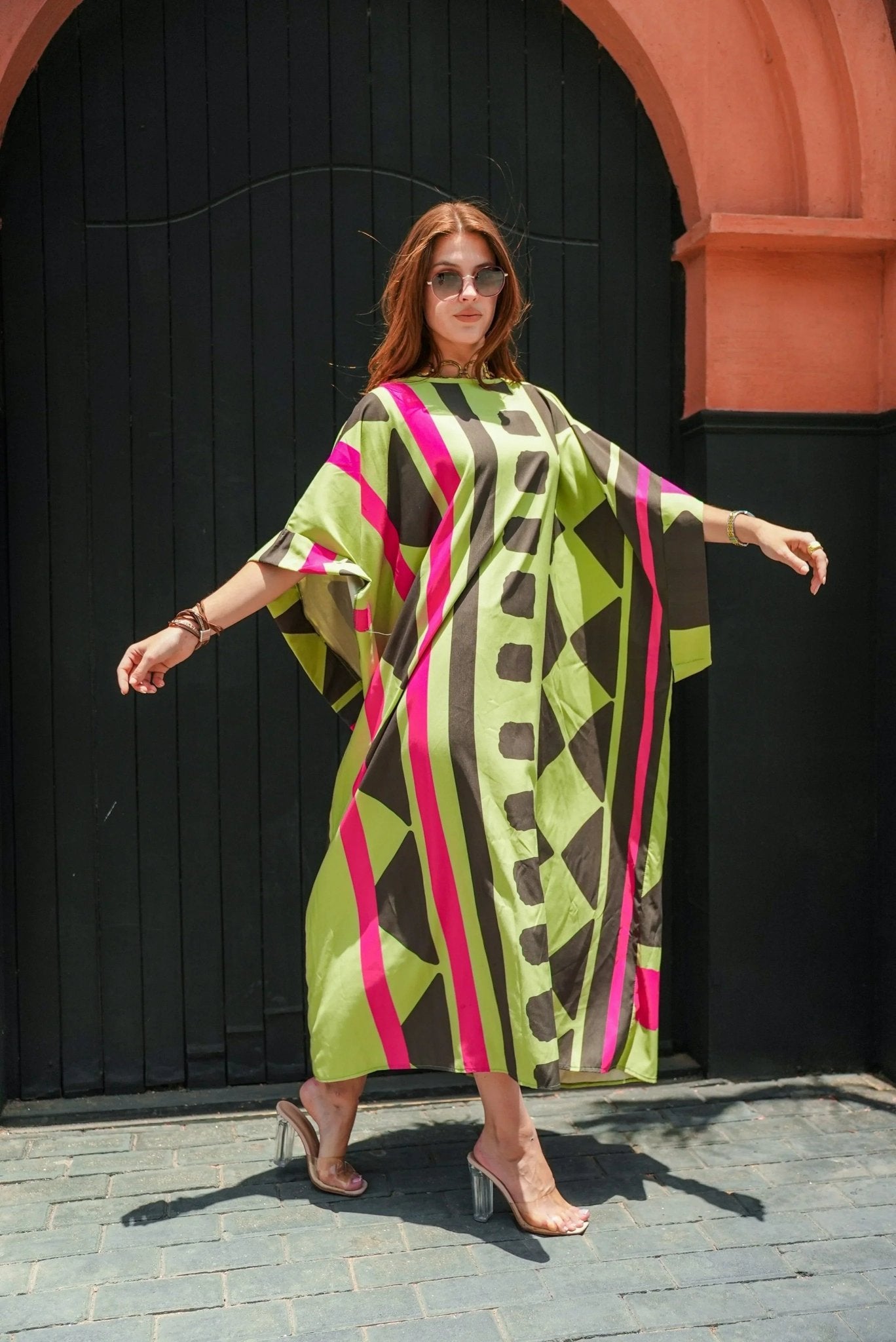 lime printed dress - Dress Code - Babazzaro
