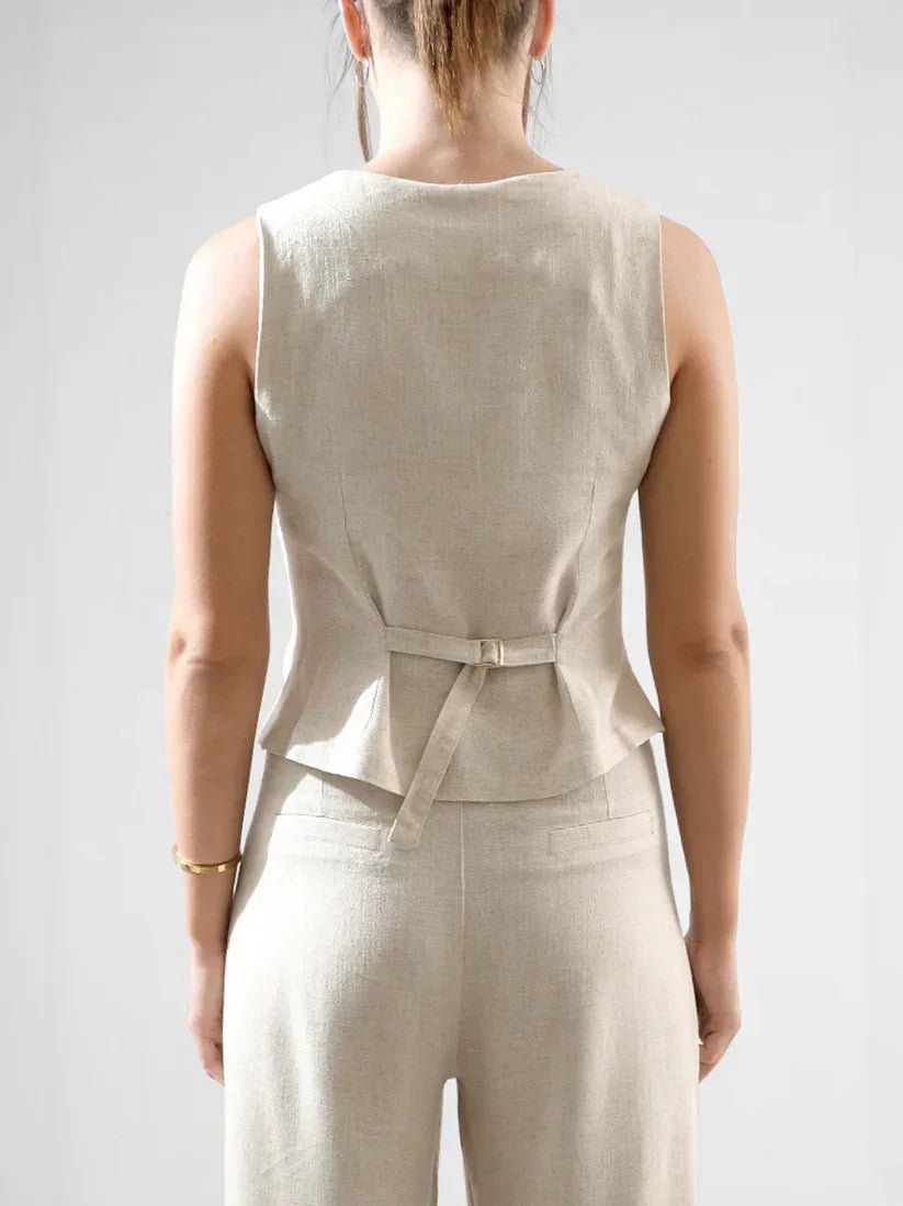 Linen Suit Waistcoat - KC Shop - Babazzaro