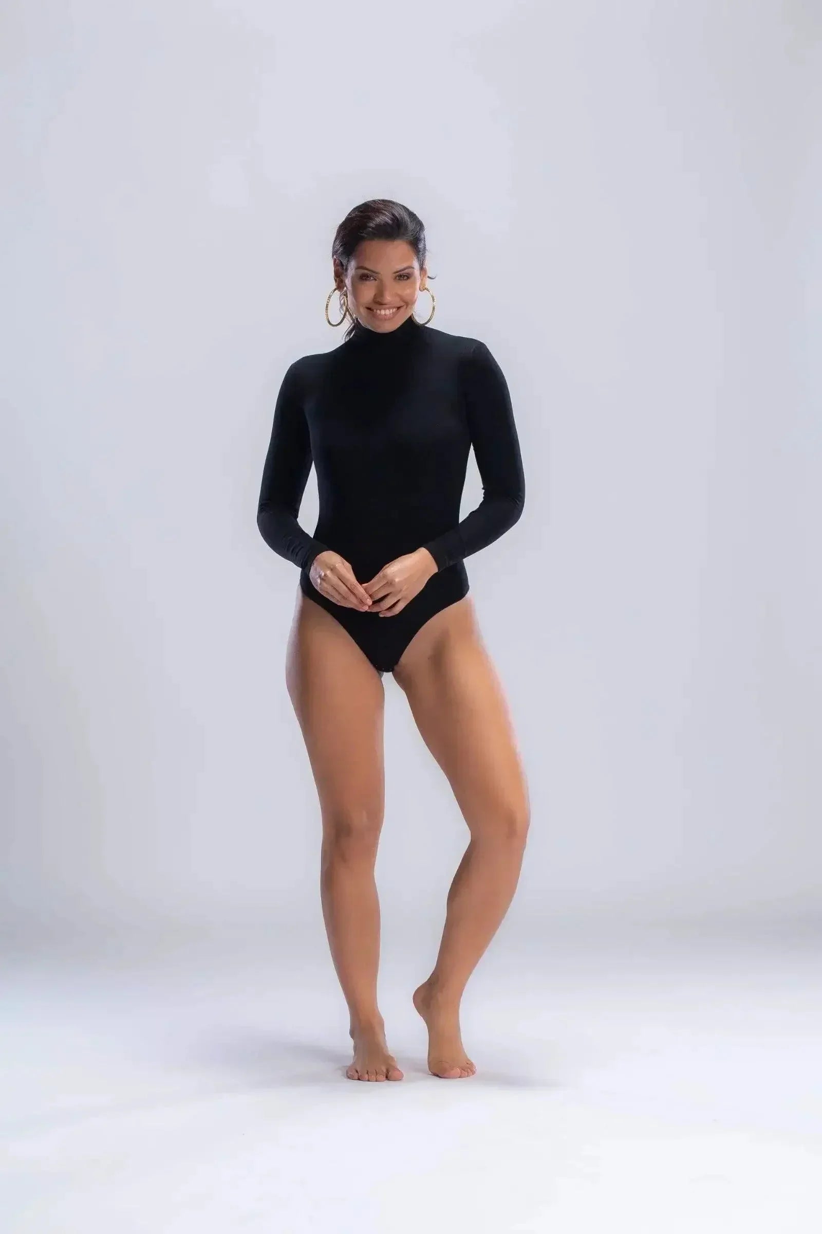 Carina - Long Sleeves Microfiber Bodysuit 1