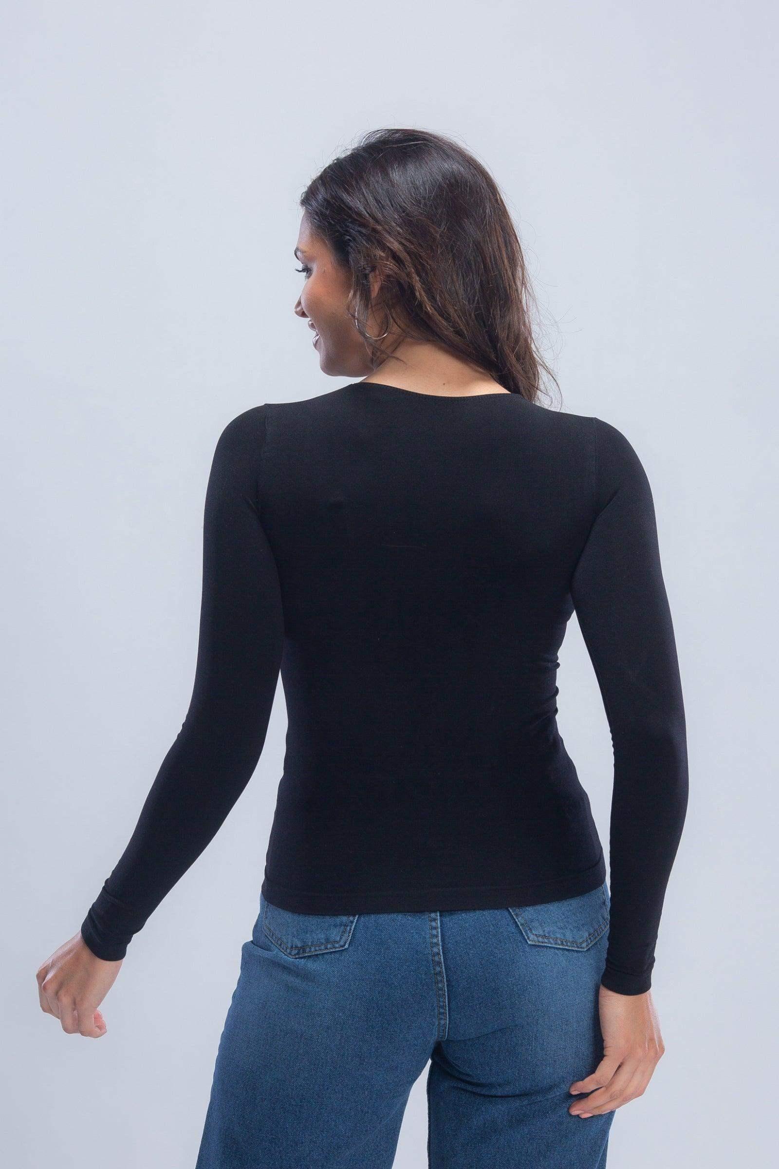 Carina - Long Sleeves Viscose Top 3