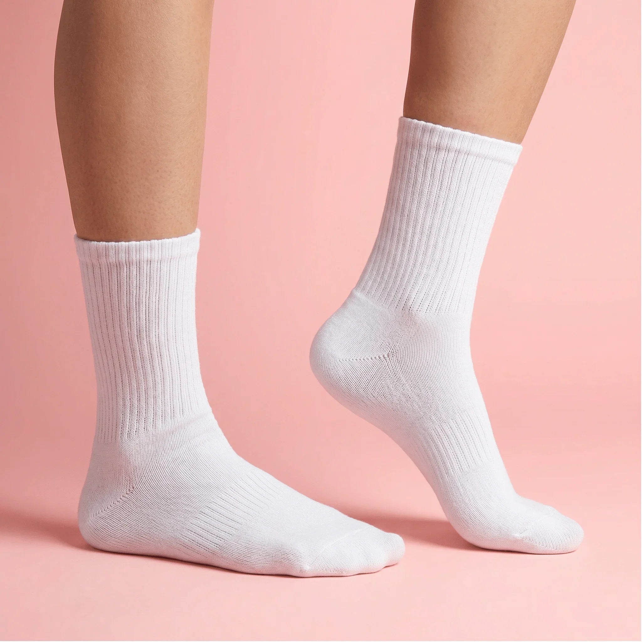 Long Sock — White - Comedy Socks - Babazzaro