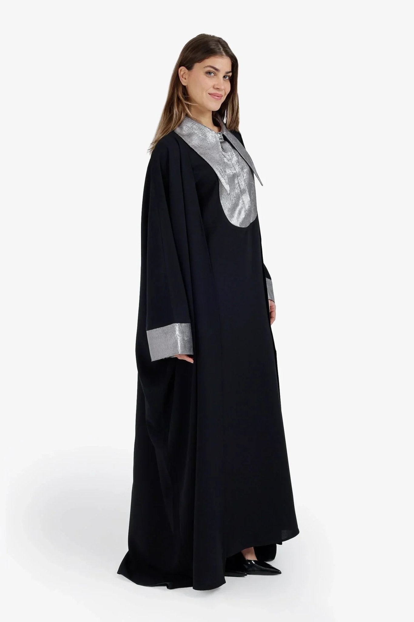 Metallic Contrast Cuff Cardigan - Carina - Babazzaro
