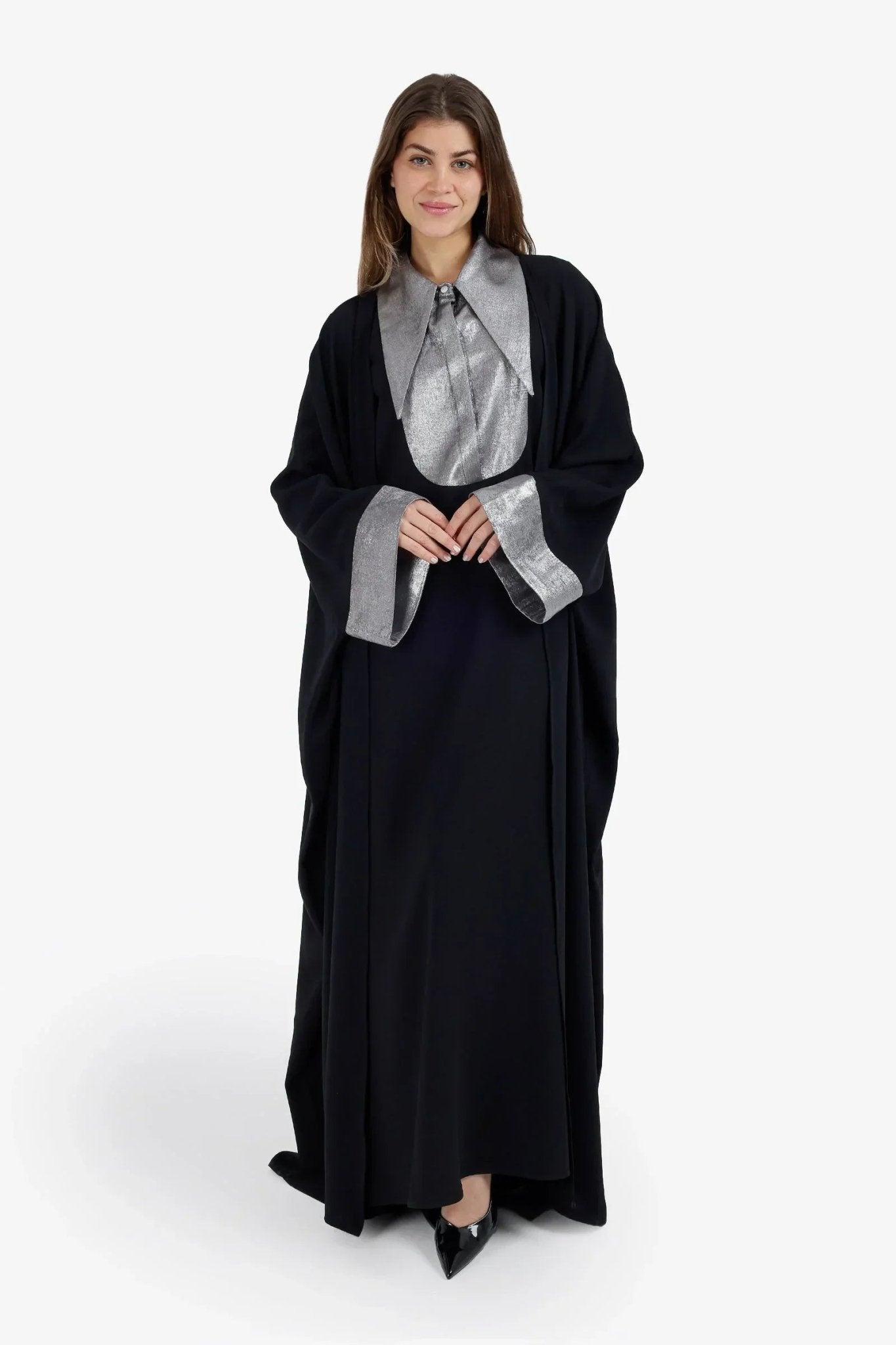 Metallic Contrast Cuff Cardigan - Carina - Babazzaro