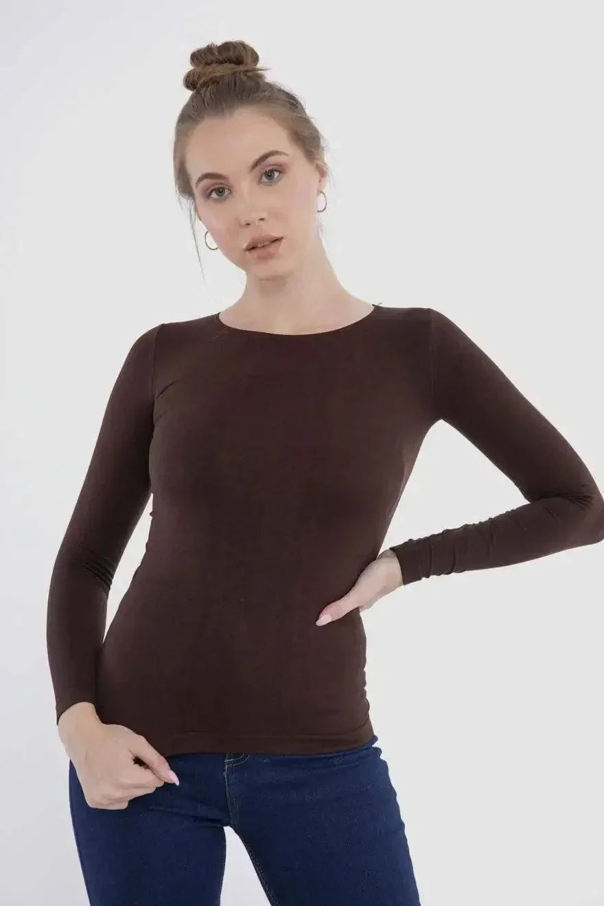 Carina - Microfiber Long Sleeves Top 22