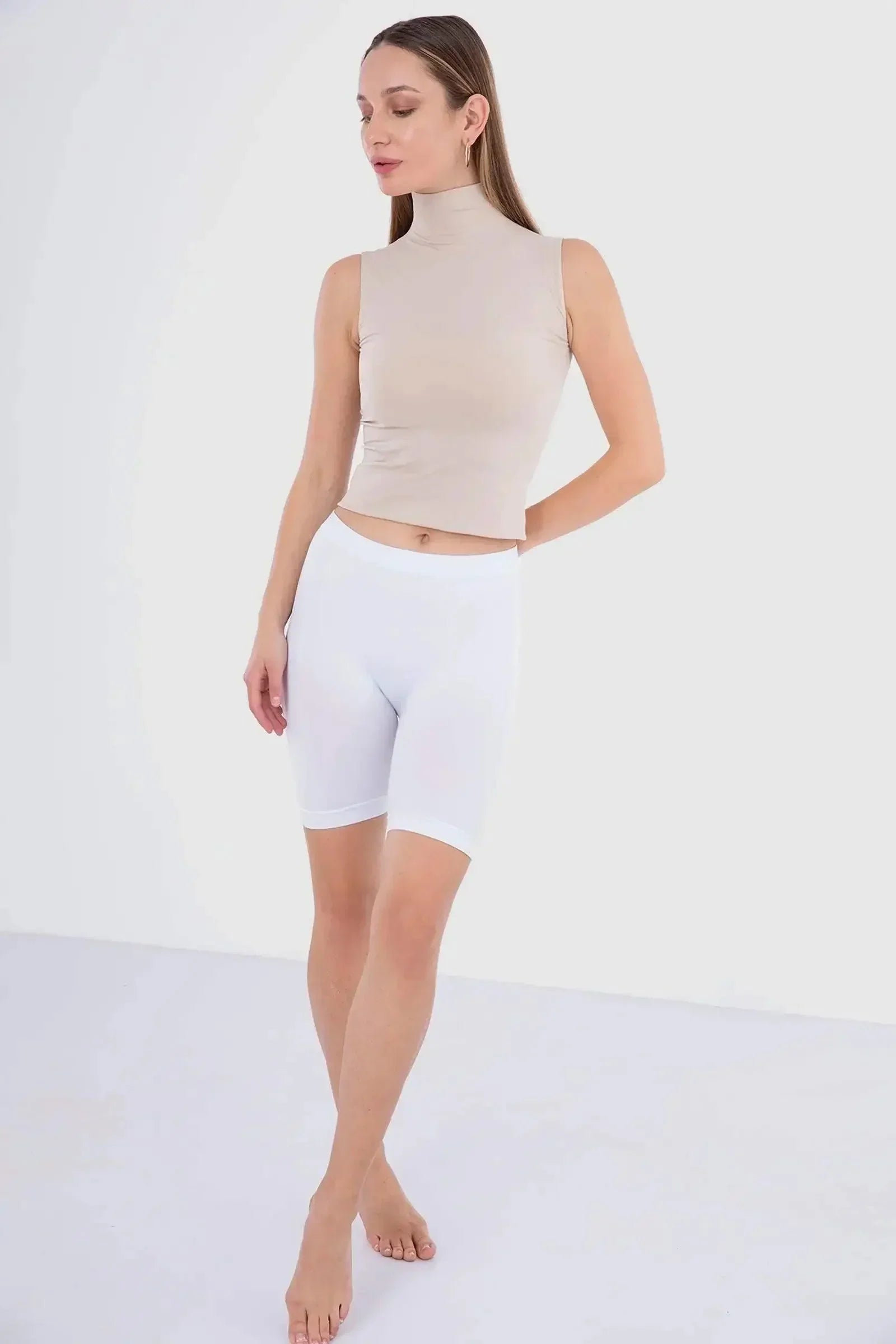 Carina - Microfiber Mid Thigh Shorts 6