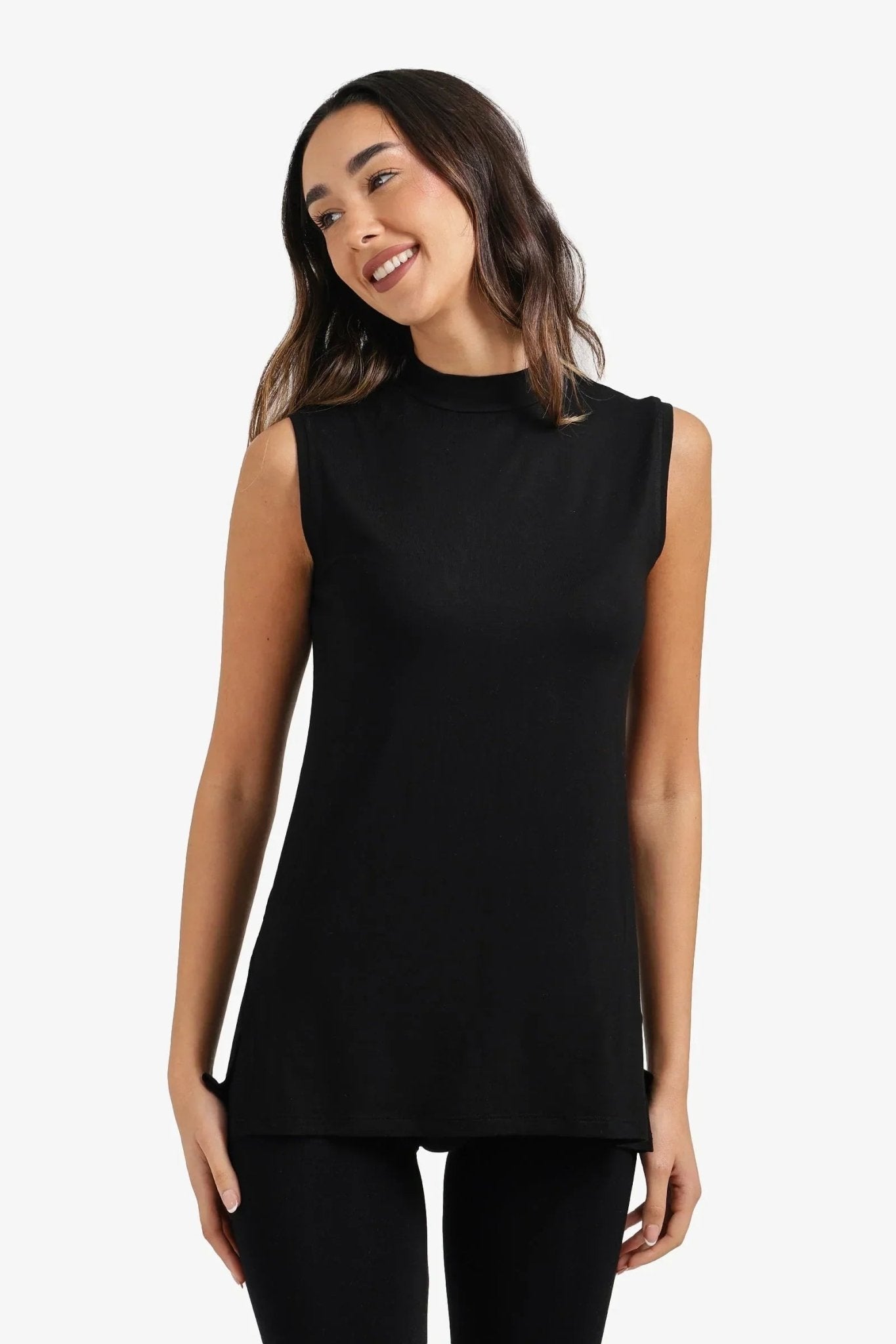 Mock - Neck T-Shirt - Carina - Babazzaro
