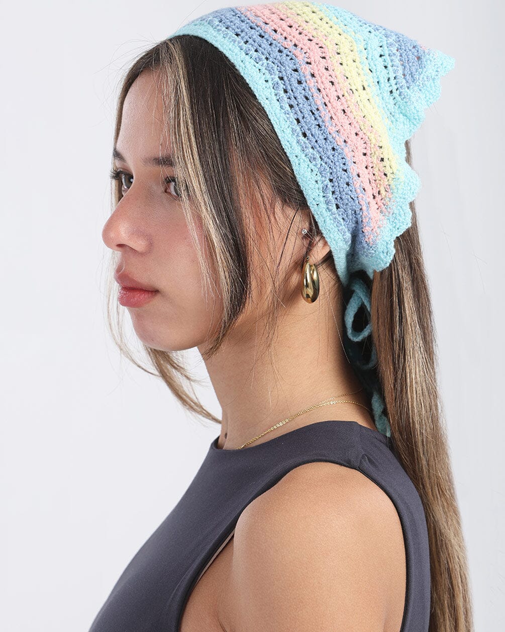 In your shoe-Multi-Color Crochet Bandana 2