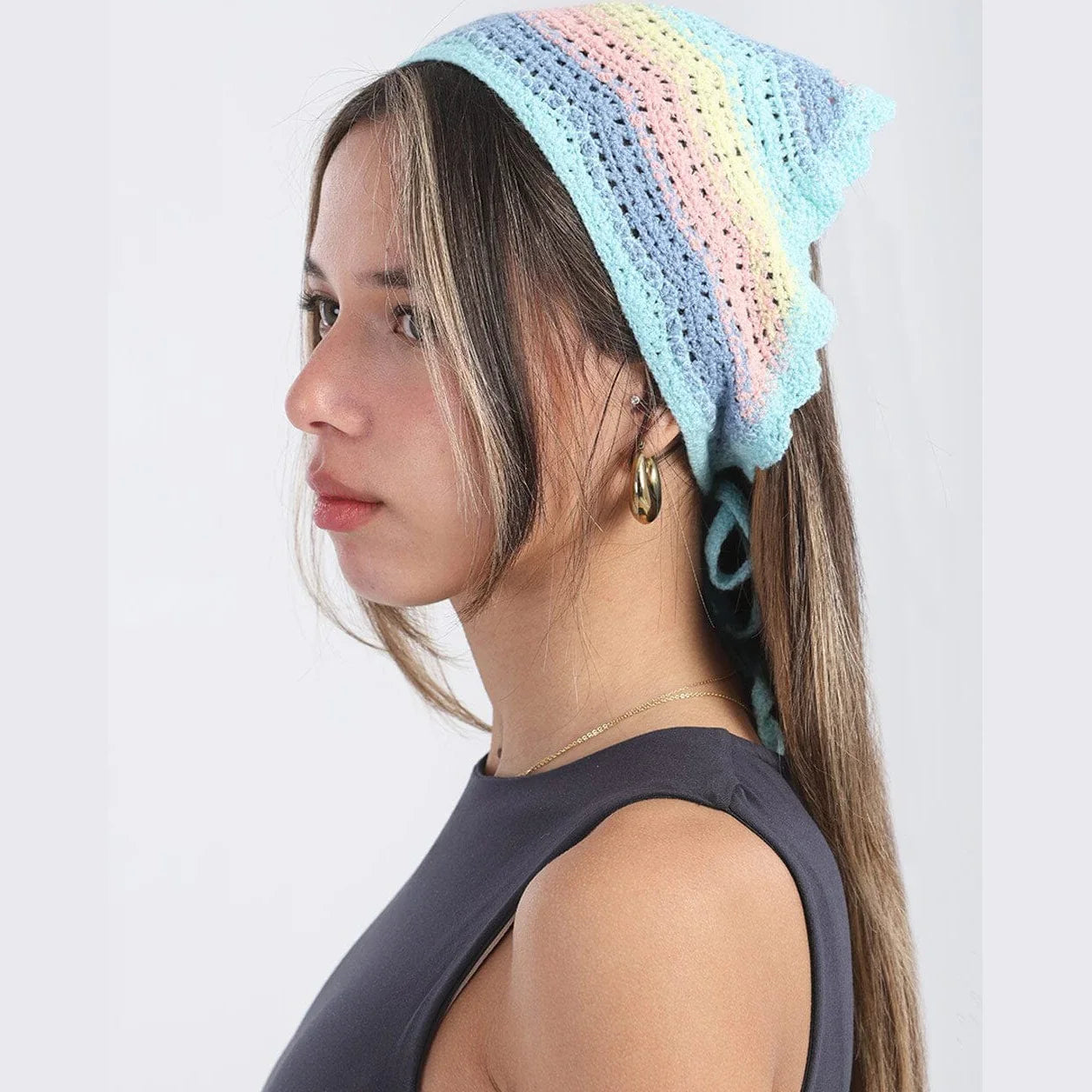 In your shoe-Multi-Color Crochet Bandana 2