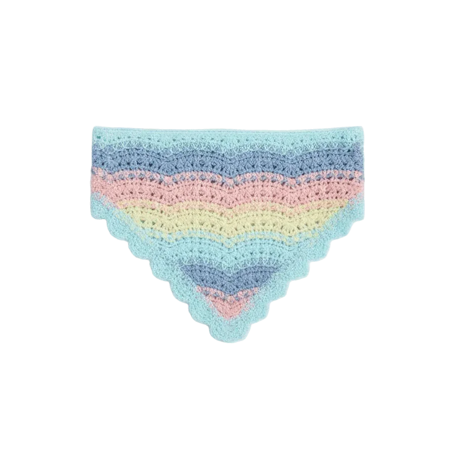 Multi-Color Crochet Bandana - In your shoe - Babazzaro