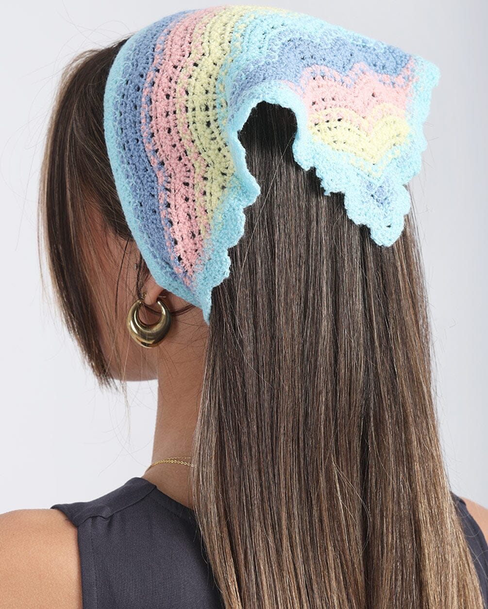In your shoe-Multi-Color Crochet Bandana 3