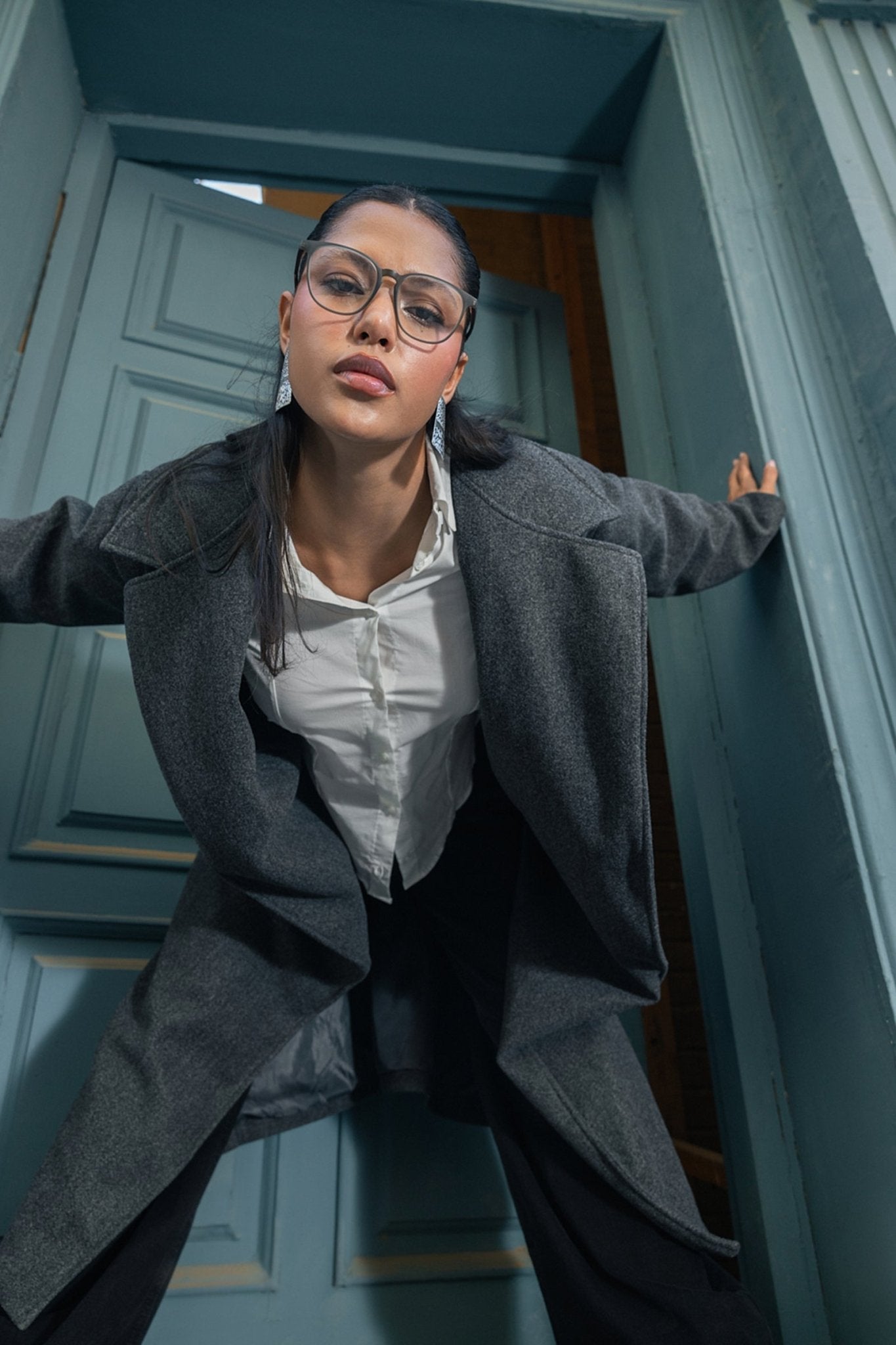 Notch Collar Midi Coat - Clue - Babazzaro