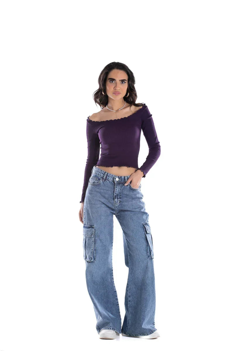 Off Shoulder Frilled Top - Carina 3