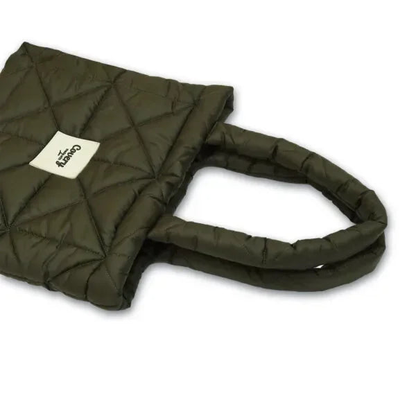 Olive Puffy Tote Bag - Covery - Babazzaro