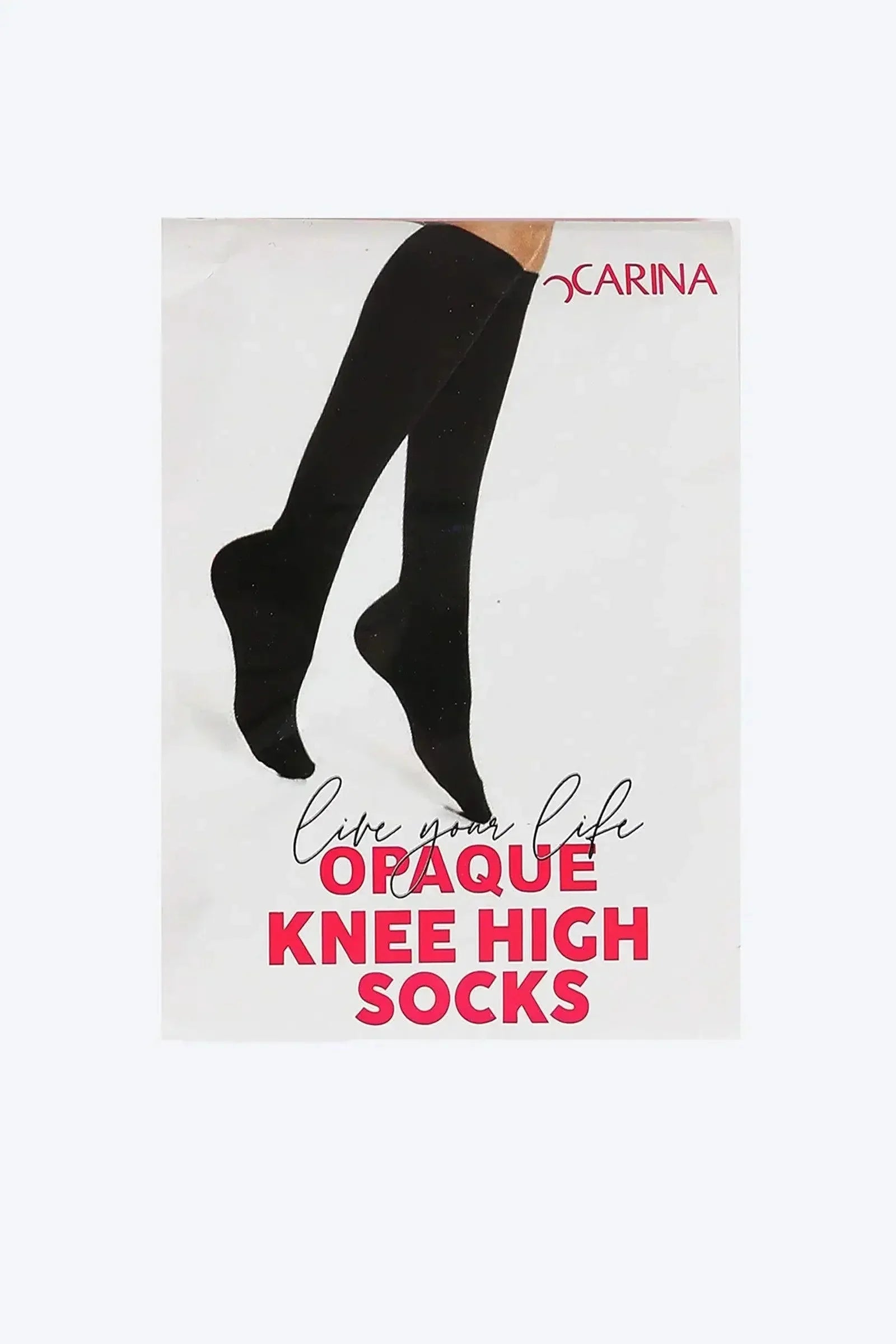 Carina - Opaque Knee High Socks 1